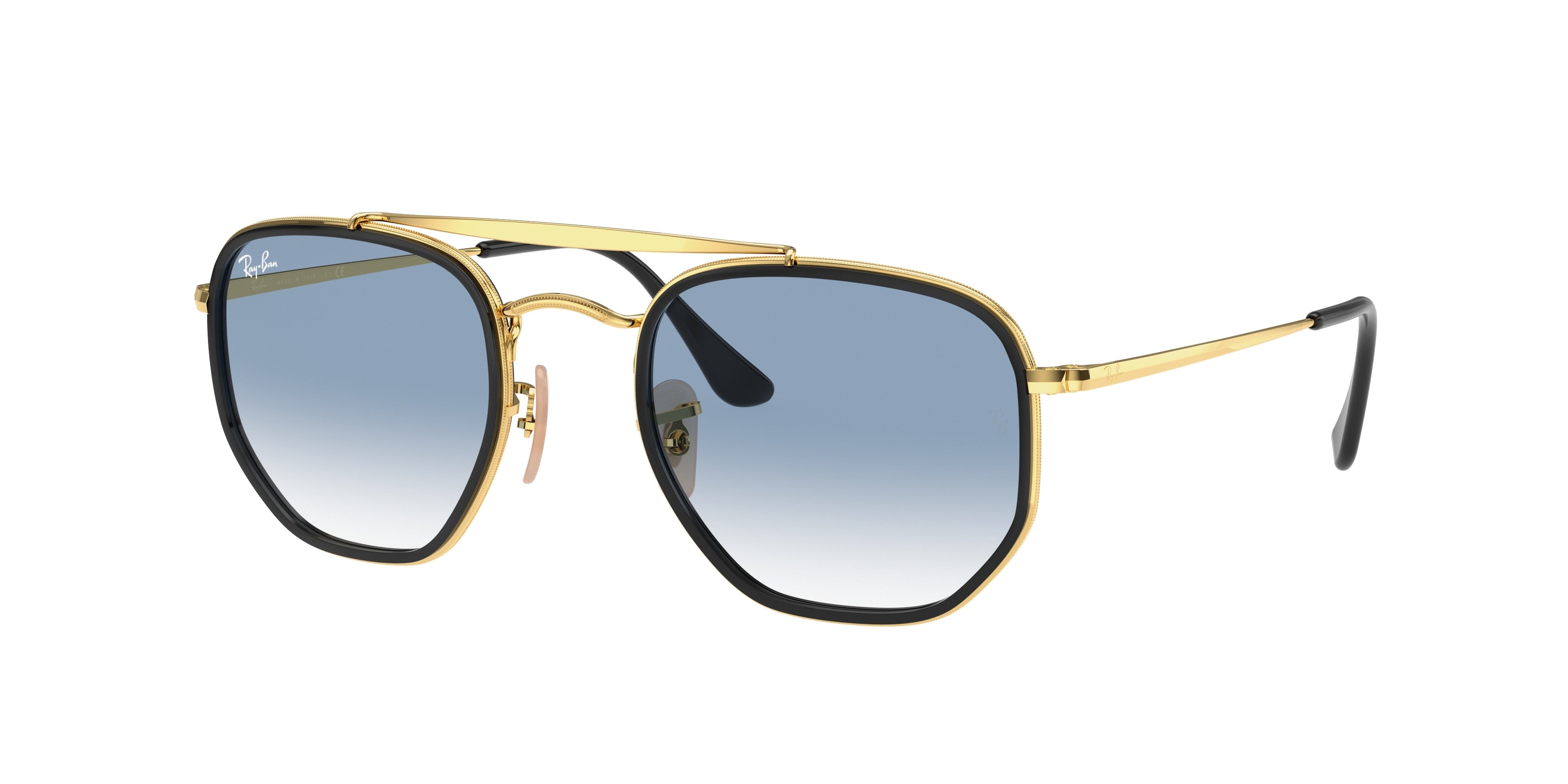 Ray-Ban THE MARSHAL II RB3648M Irregular Sunglasses  91673F-Gold 52-145-23 - Color Map Gold