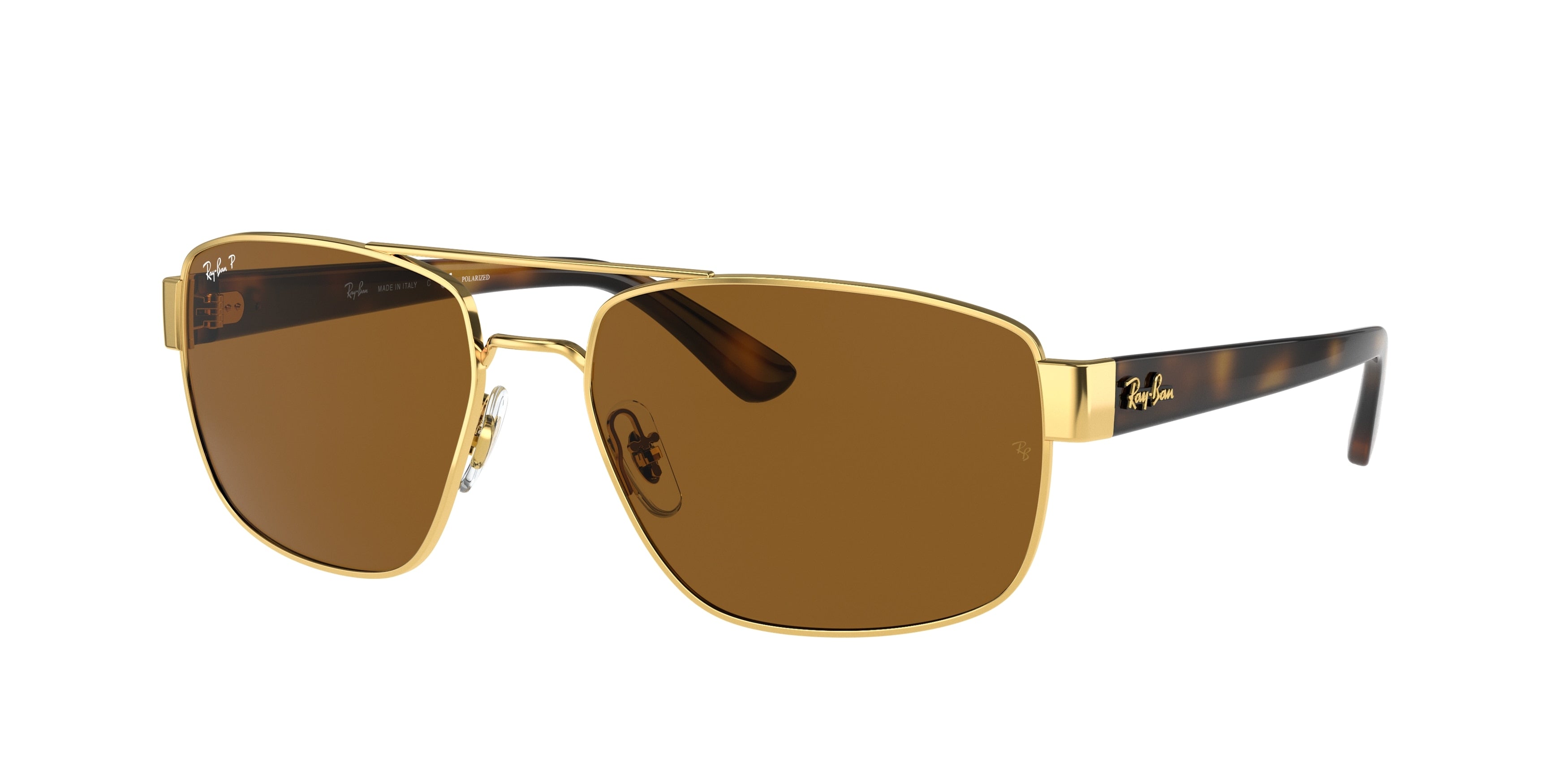 Ray-Ban RB3663 Irregular Sunglasses  001/57-Gold 59-140-17 - Color Map Gold