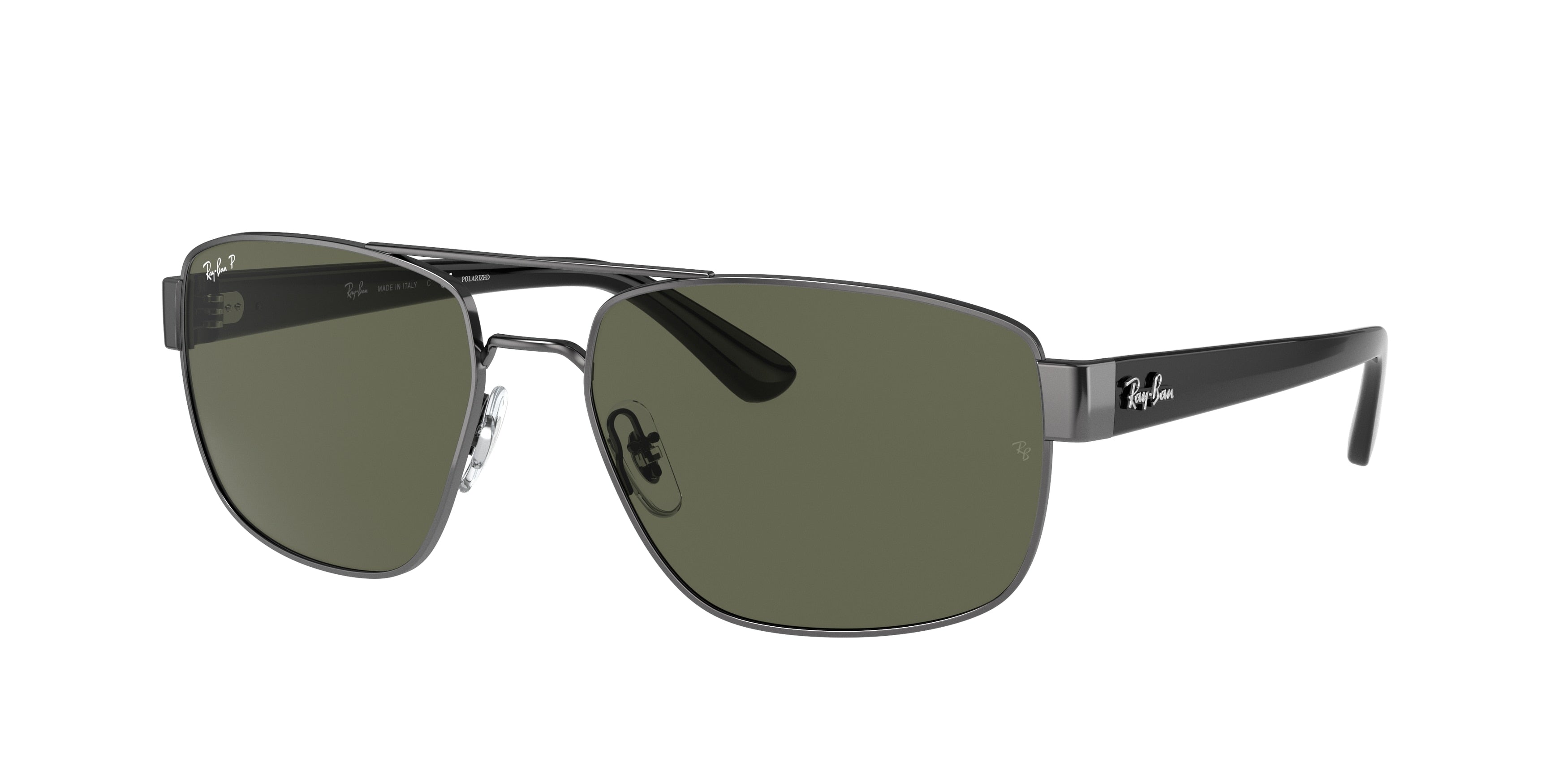 Ray-Ban RB3663 Irregular Sunglasses  004/58-Gunmetal 59-140-17 - Color Map Grey