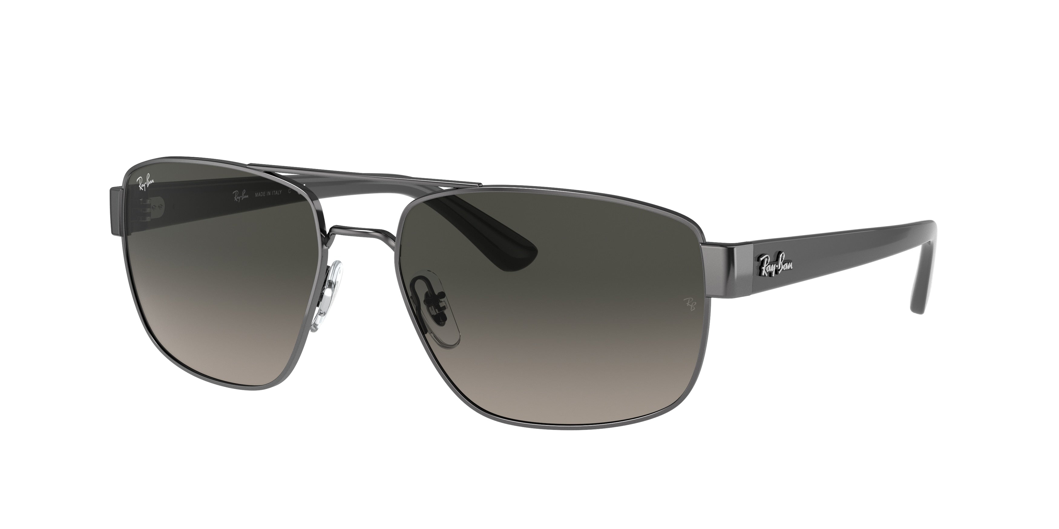 Ray-Ban RB3663 Irregular Sunglasses  004/71-Gunmetal 59-140-17 - Color Map Grey