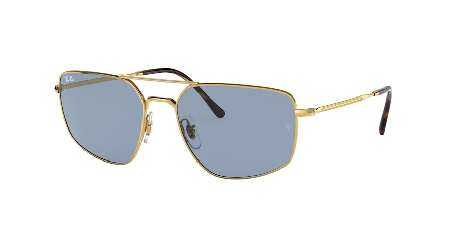 Ray-Ban RB3666 Irregular Sunglasses  001/62-ARISTA 56-17-140 - Color Map gold