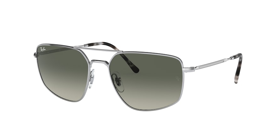 Ray-Ban RB3666 Irregular Sunglasses  003/71-SILVER 56-17-140 - Color Map silver
