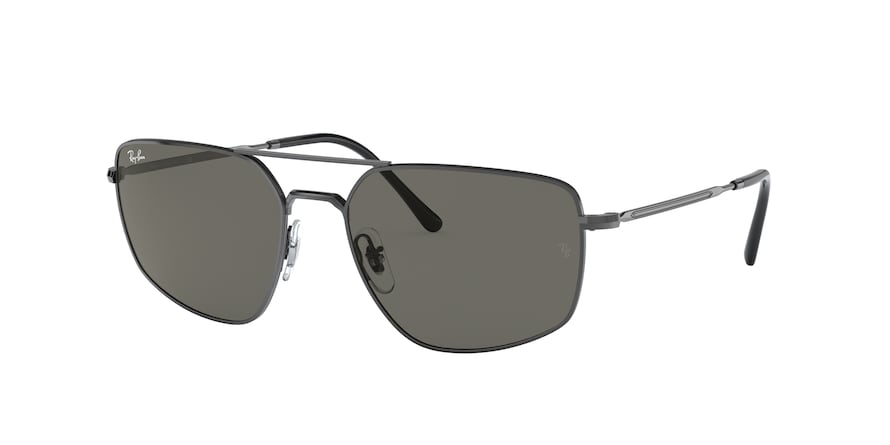 Ray-Ban RB3666 Irregular Sunglasses  004/B1-GUNMETAL 56-17-140 - Color Map gunmetal