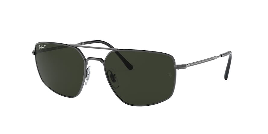 Ray-Ban RB3666 Irregular Sunglasses  004/N5-GUNMETAL 56-17-140 - Color Map gunmetal