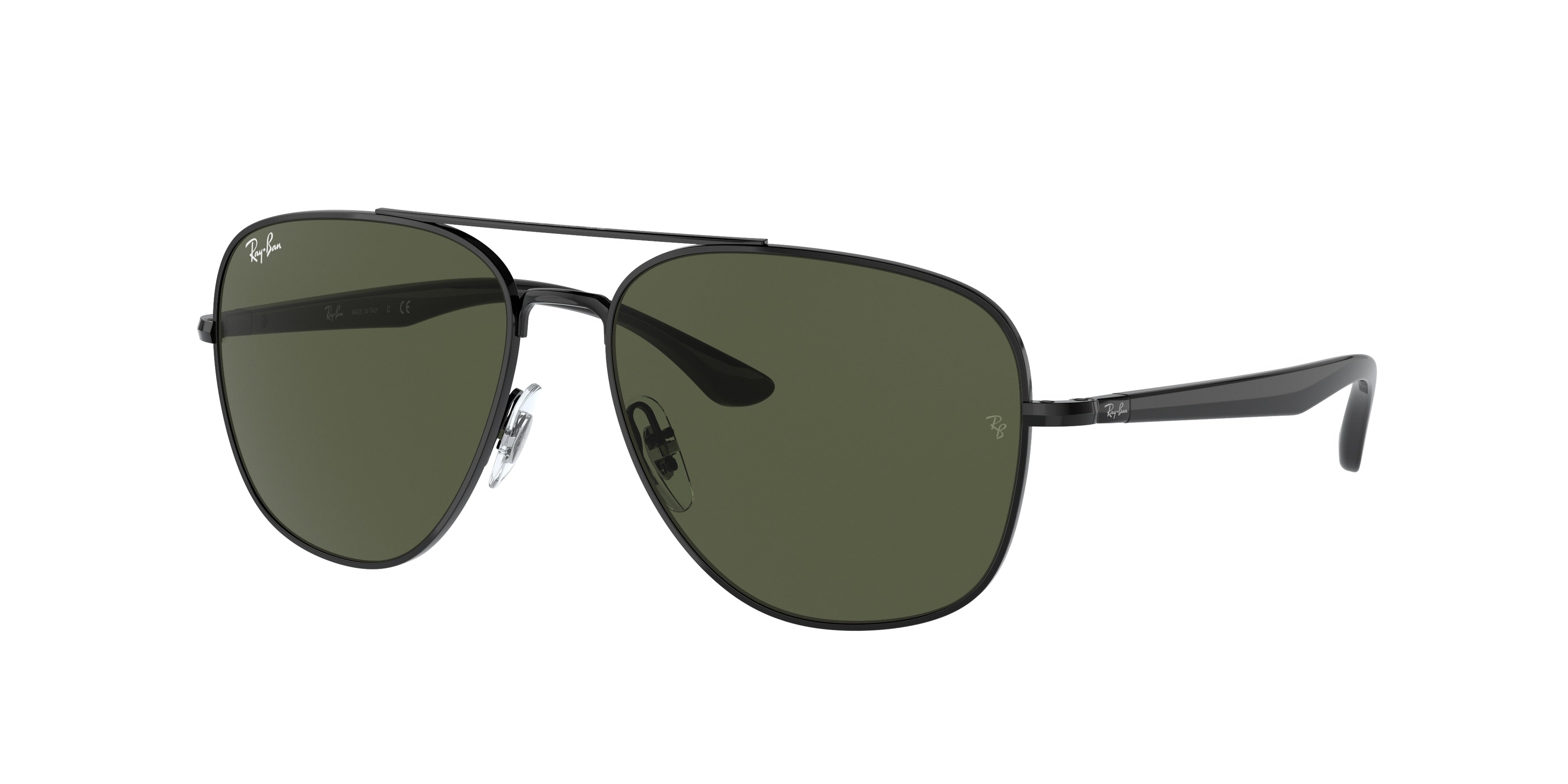 Ray-Ban RB3683 Square Sunglasses  002/31-Black 55-135-15 - Color Map Black