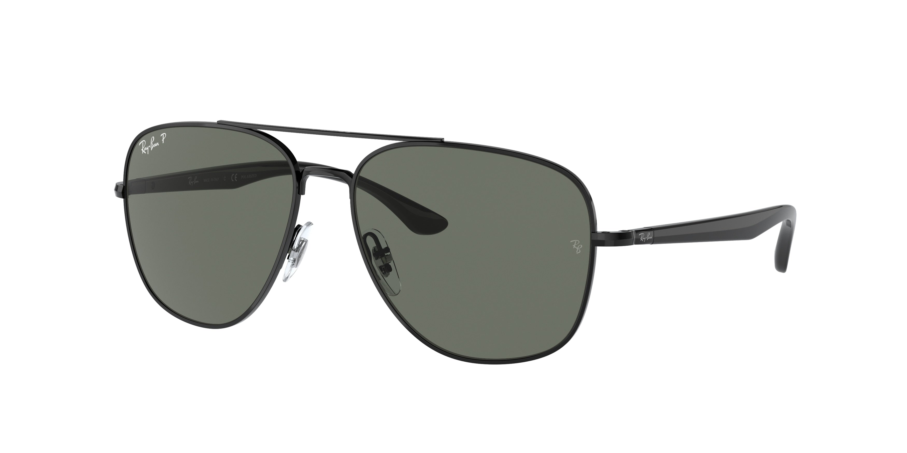 Ray-Ban RB3683 Square Sunglasses  002/58-Black 59-145-15 - Color Map Black
