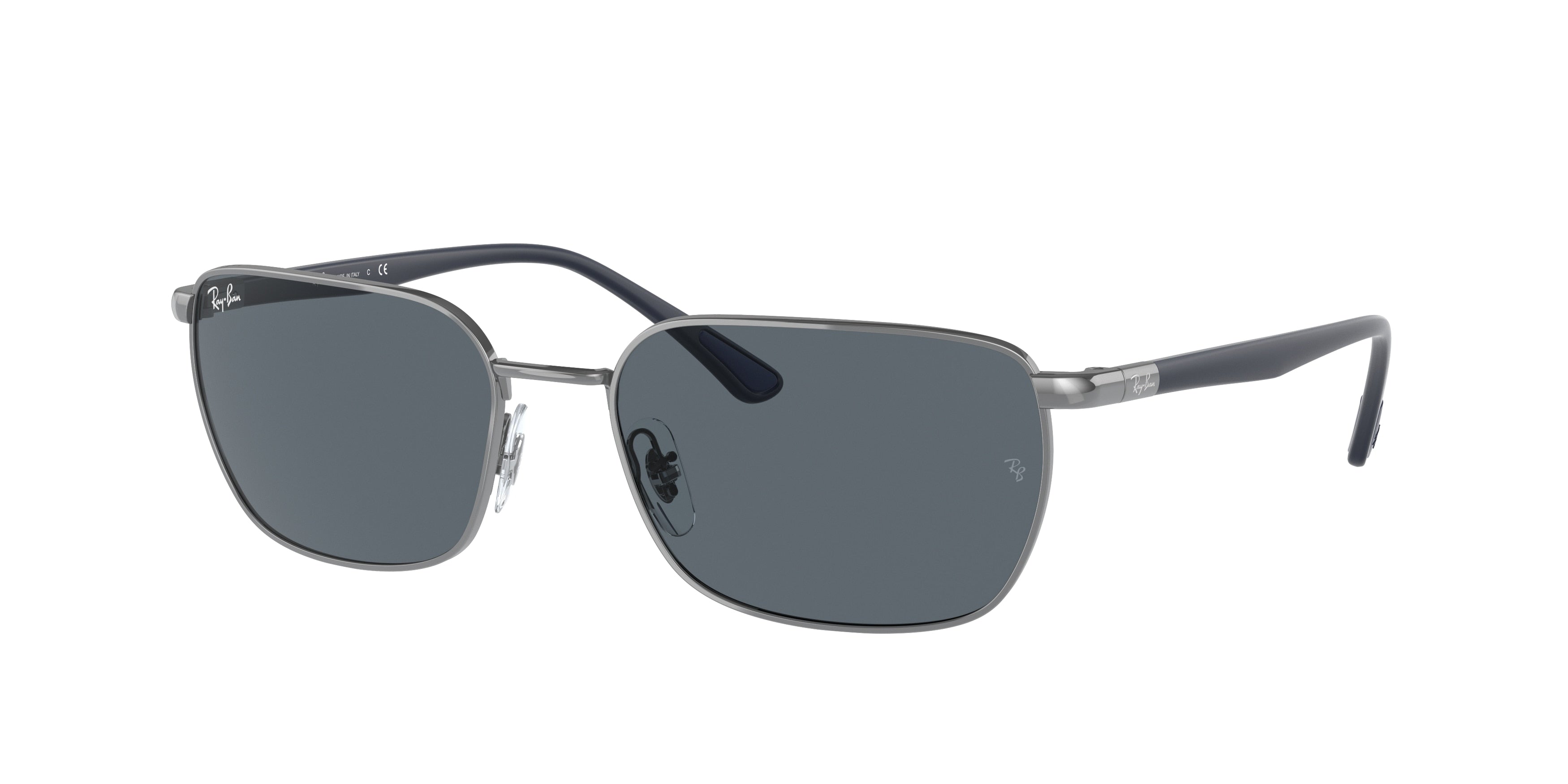 Ray-Ban RB3684 Irregular Sunglasses  004/R5-Gunmetal 58-140-18 - Color Map Grey