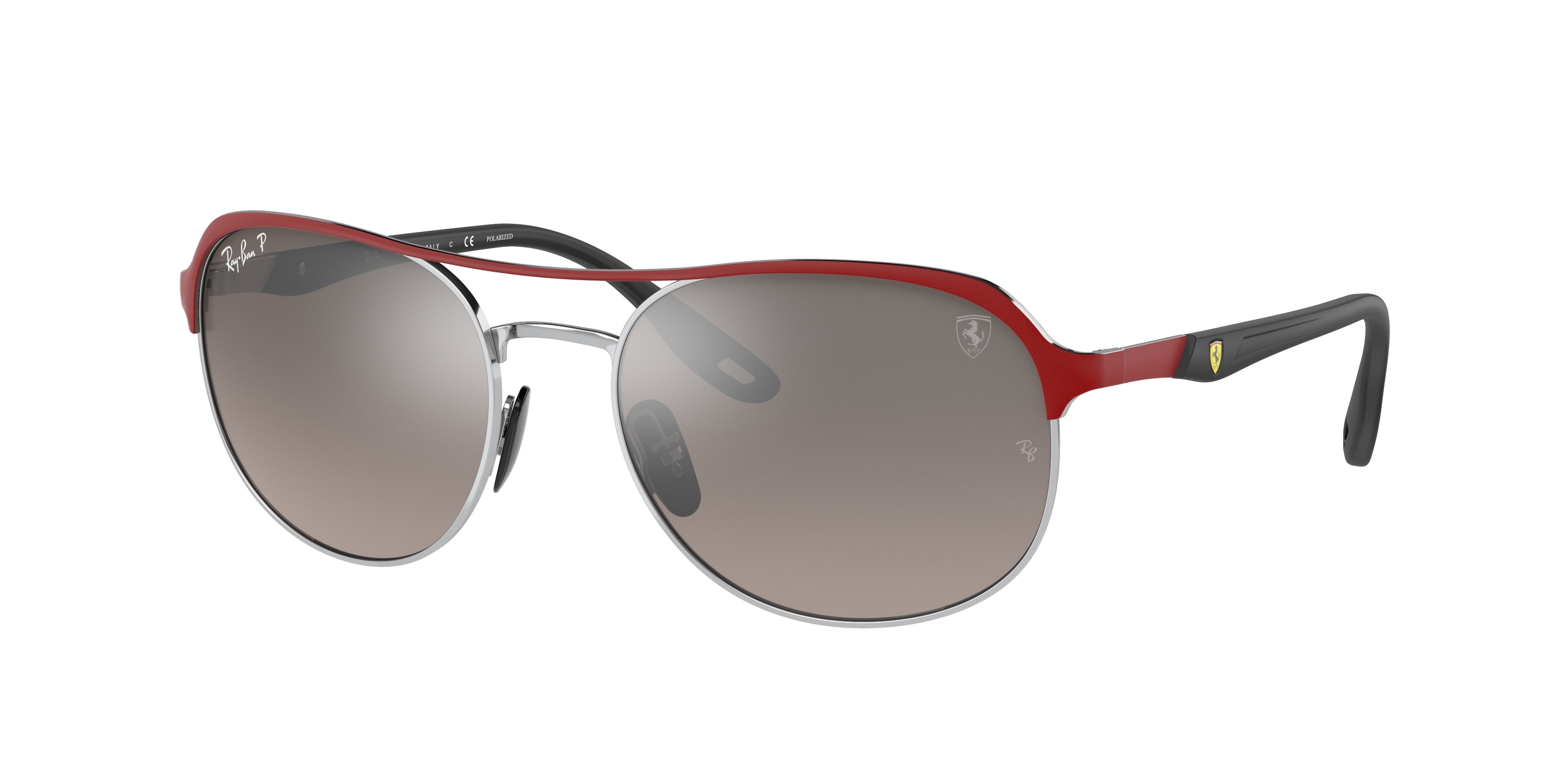 Ray-Ban SCUDERIA FERRARI COLLECTION RB3685M Pillow Sunglasses  F0455J-Red 58-140-19 - Color Map Red