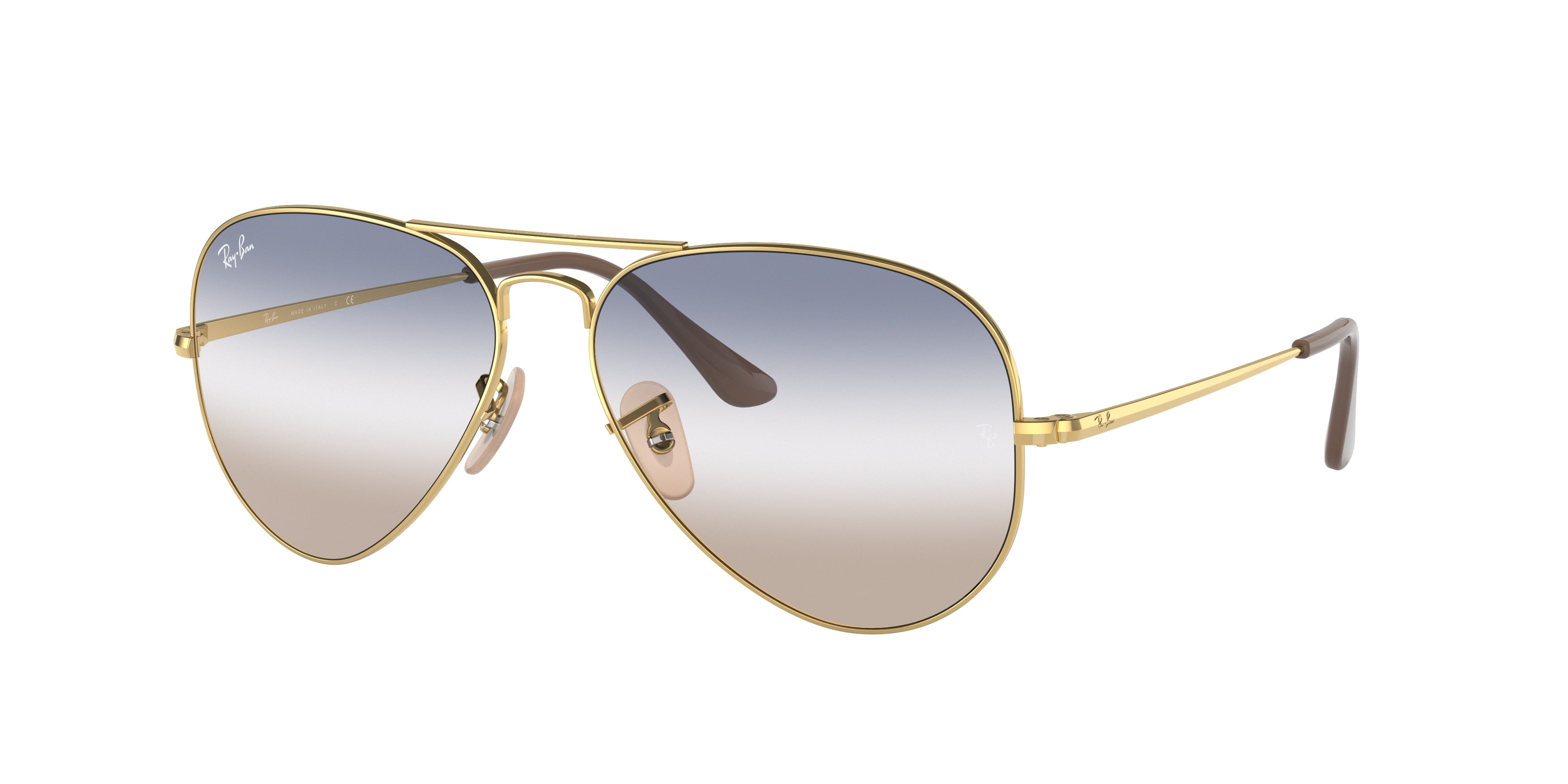 Ray-Ban AVIATOR METAL II RB3689 Pilot Sunglasses  001/GD-Gold 61-140-14 - Color Map Gold