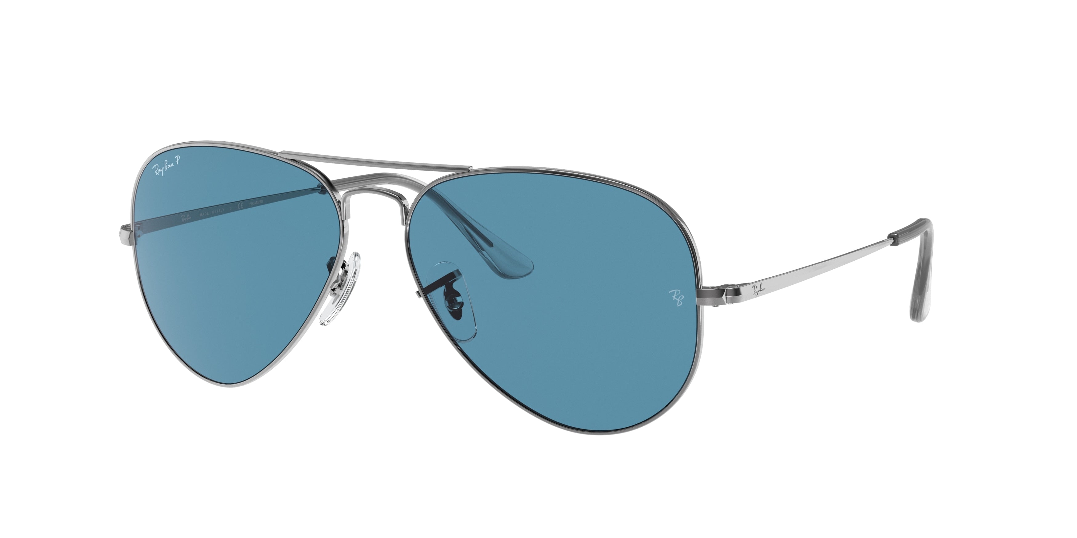 Ray-Ban AVIATOR METAL II RB3689 Pilot Sunglasses  004/S2-Gunmetal 61-140-14 - Color Map Grey