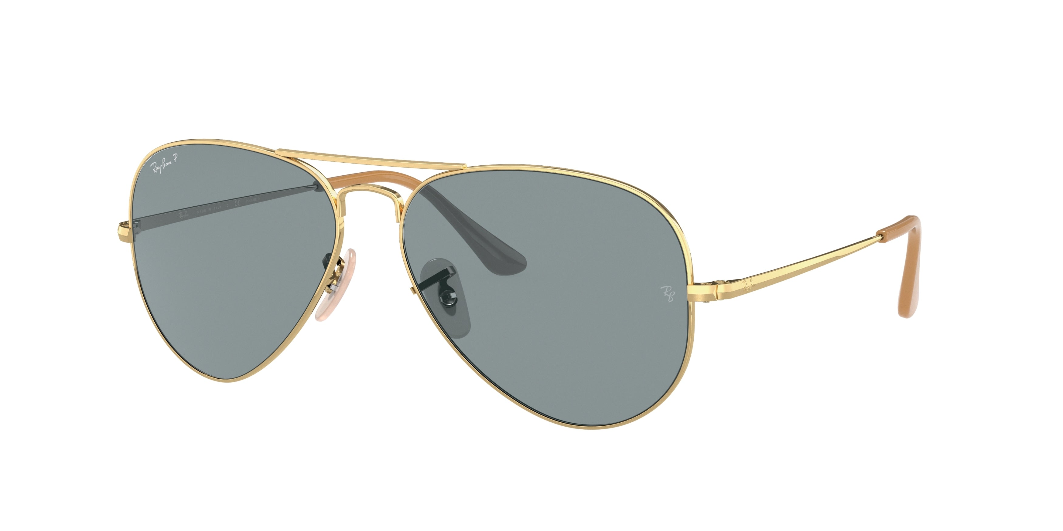 Ray-Ban AVIATOR METAL II RB3689 Pilot Sunglasses  9064S2-Gold 61-140-14 - Color Map Gold