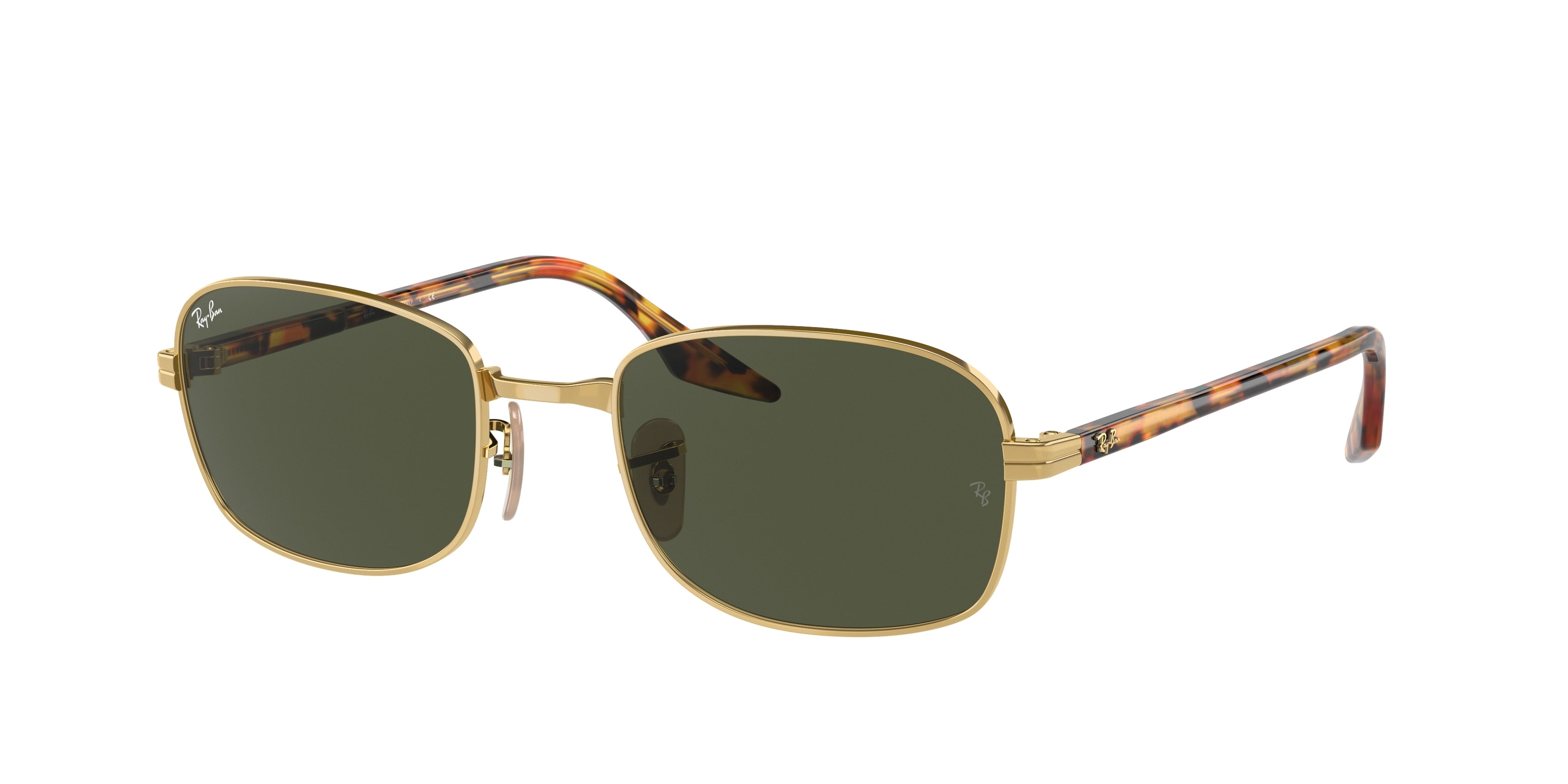 Ray-Ban RB3690 Pillow Sunglasses  001/31-Gold 53-145-21 - Color Map Gold