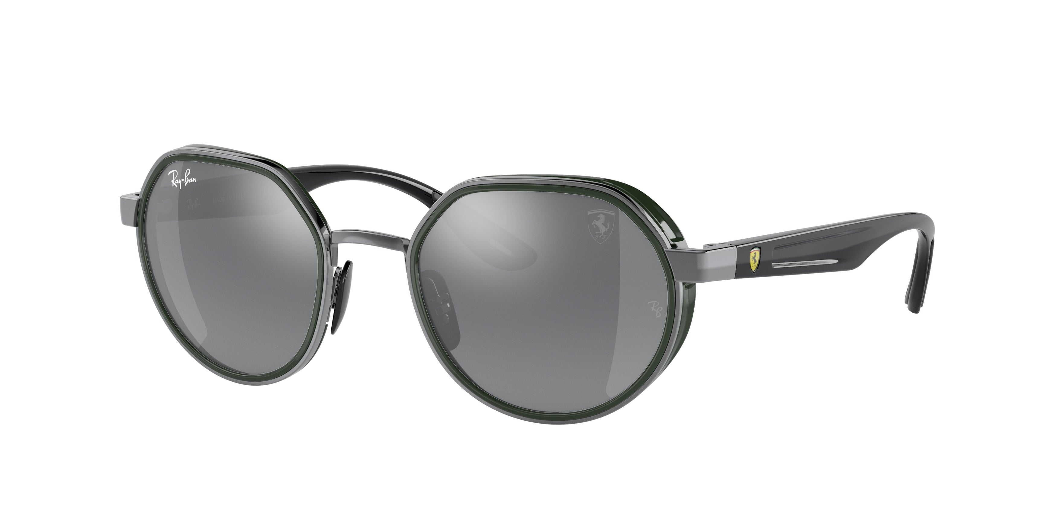Ray-Ban RB3703M Irregular Sunglasses  F0786G-Gunmetal 51-145-21 - Color Map Grey