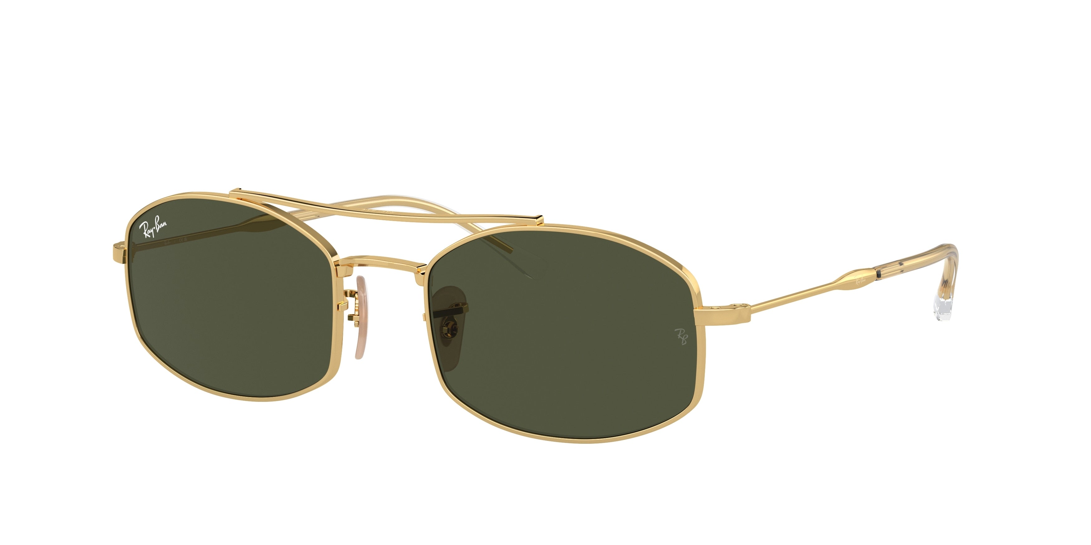 Ray-Ban RB3719 Oval Sunglasses  001/31-Gold 54-145-20 - Color Map Gold