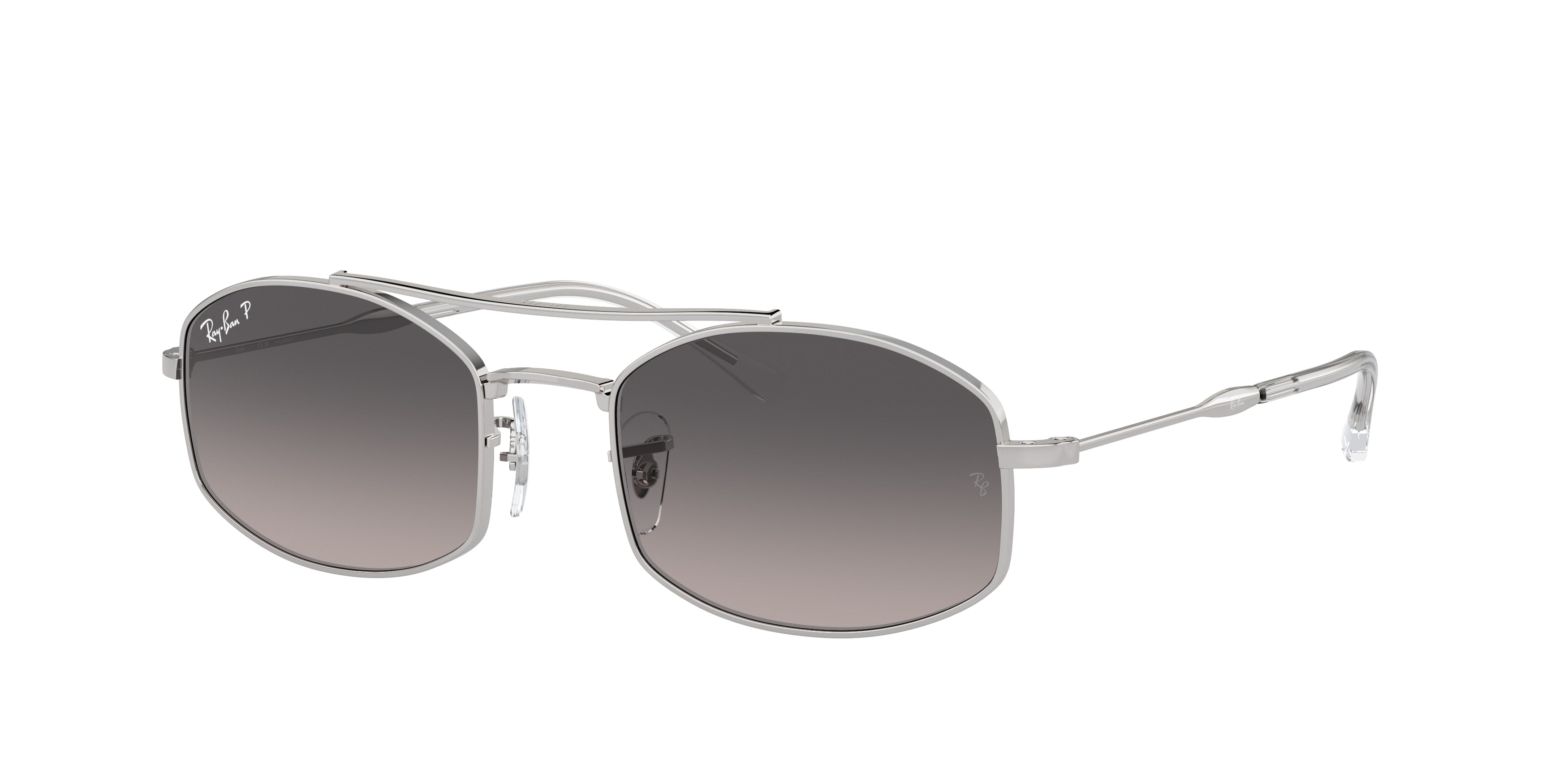 Ray-Ban RB3719 Oval Sunglasses  003/M3-Silver 54-145-20 - Color Map Silver