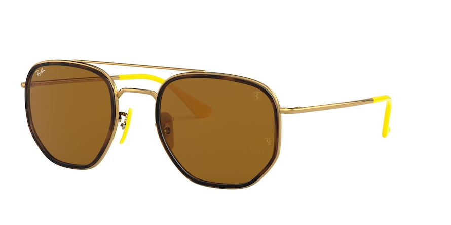Ray-Ban RB3748M Square Sunglasses  F03433-GOLD 52-22-140 - Color Map gold