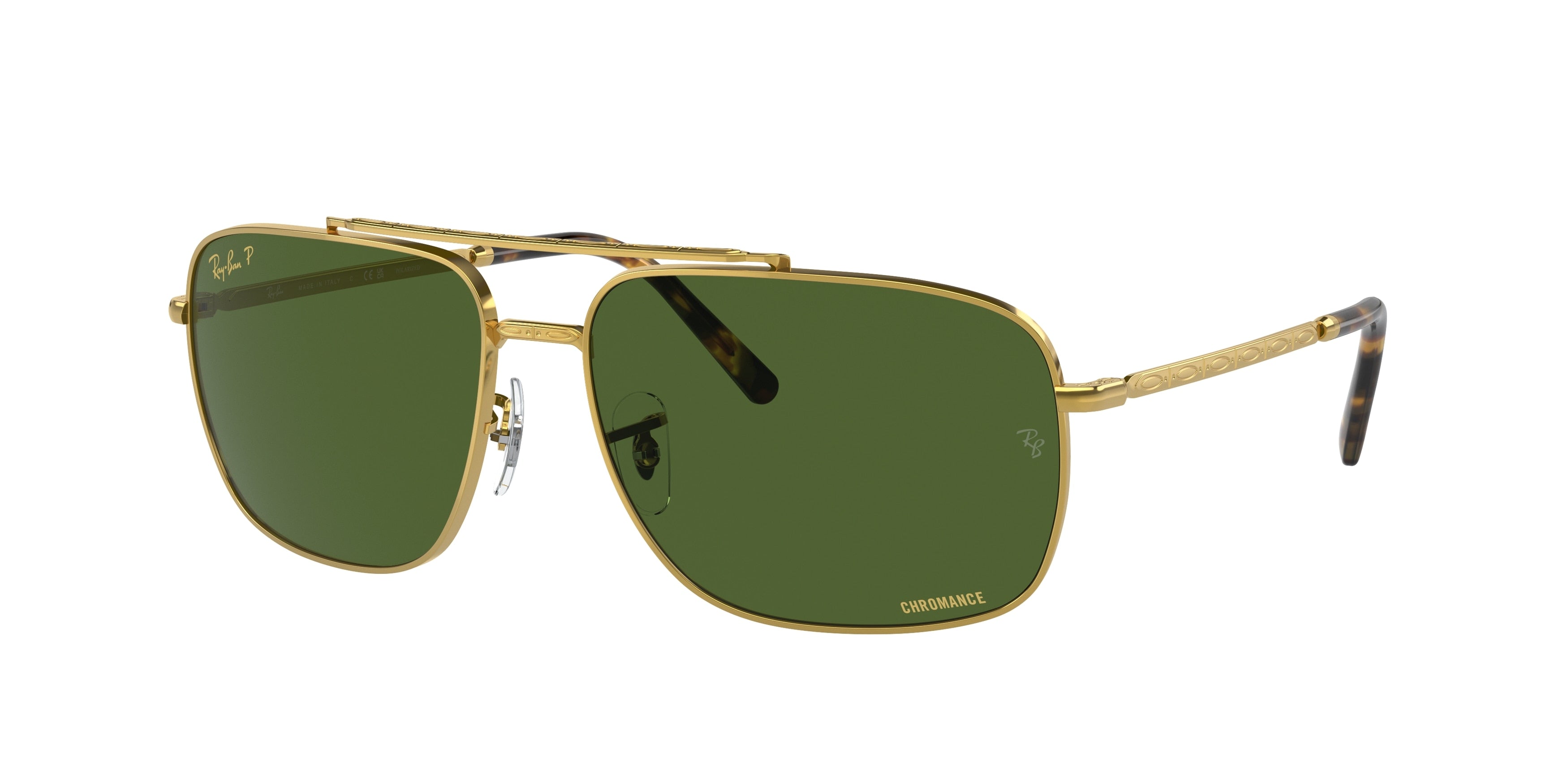 Ray-Ban RB3796 Pillow Sunglasses  9196P1-Gold 62-140-15 - Color Map Gold