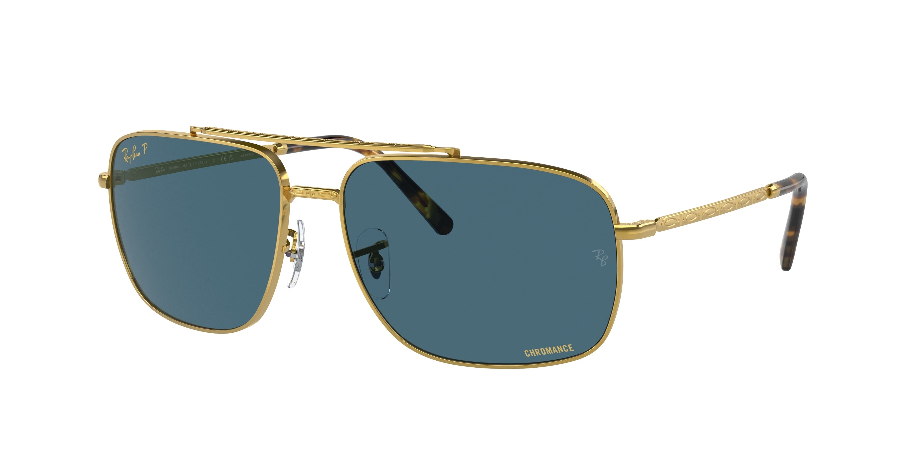 Ray-Ban RB3796 Pillow Sunglasses  9196S2-Gold 62-140-15 - Color Map Gold