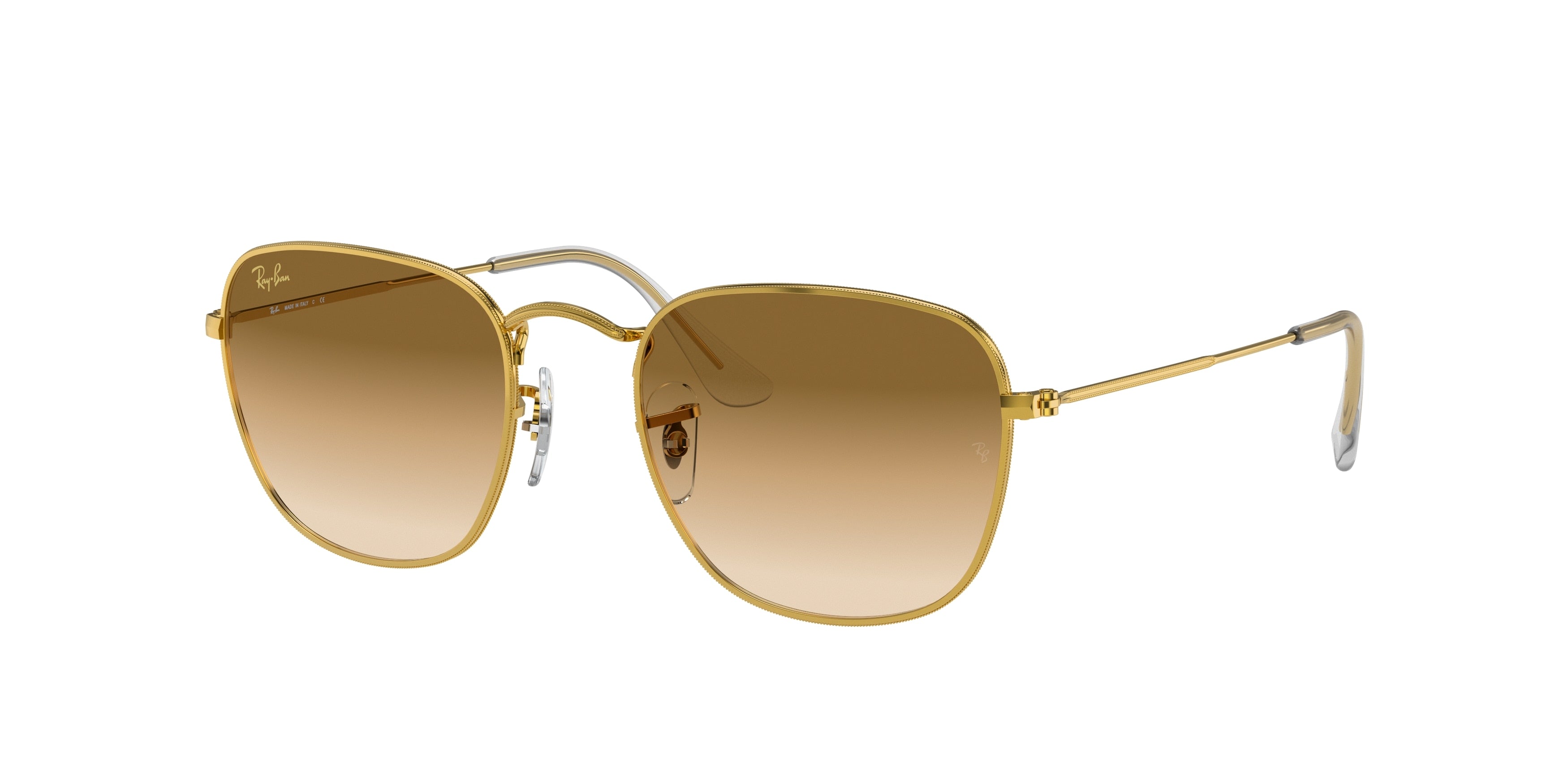Ray-Ban FRANK RB3857 Square Sunglasses  919651-Gold 50-145-20 - Color Map Gold