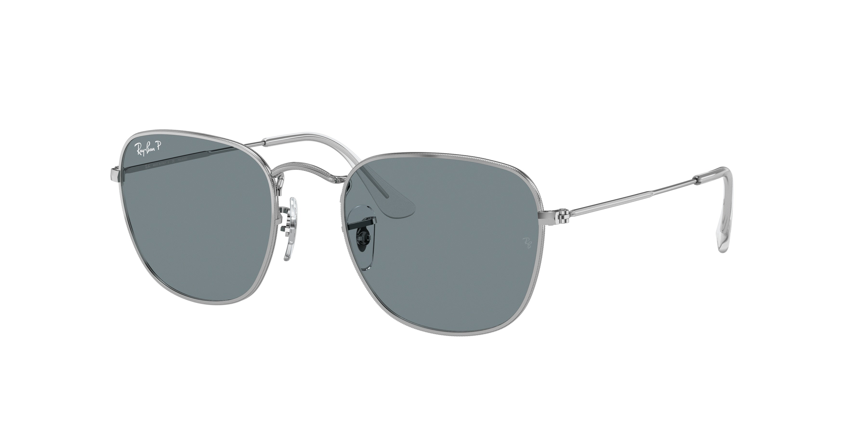 Ray-Ban FRANK RB3857 Square Sunglasses  9198S2-Silver 50-145-20 - Color Map Silver
