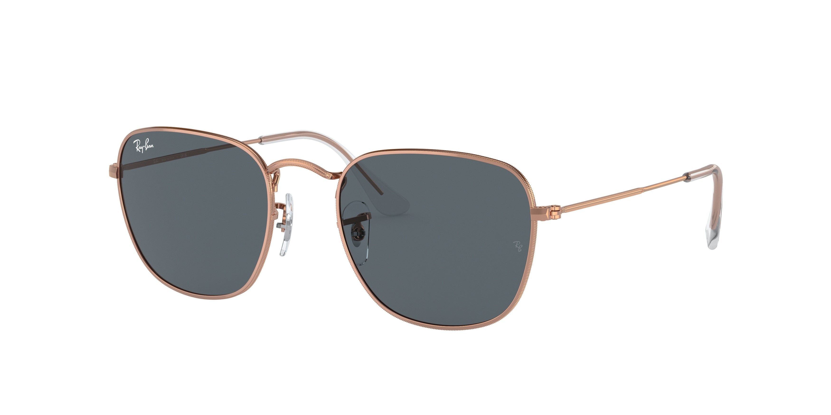 Ray-Ban FRANK RB3857 Square Sunglasses  9202R5-Rose Gold 53-145-20 - Color Map Gold