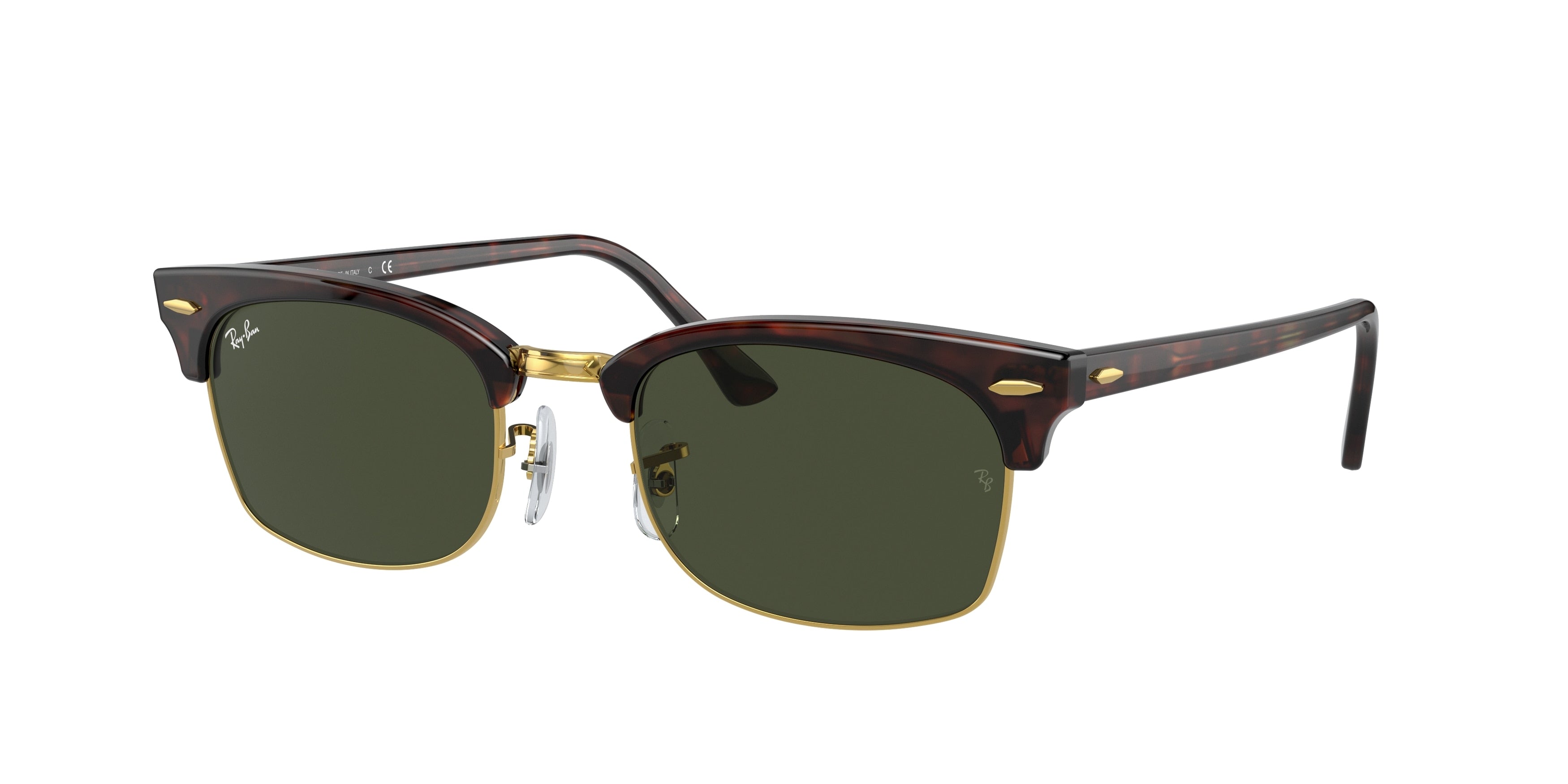 Ray-Ban CLUBMASTER SQUARE RB3916F Rectangle Sunglasses  130431-Tortoise 55-145-21 - Color Map Tortoise