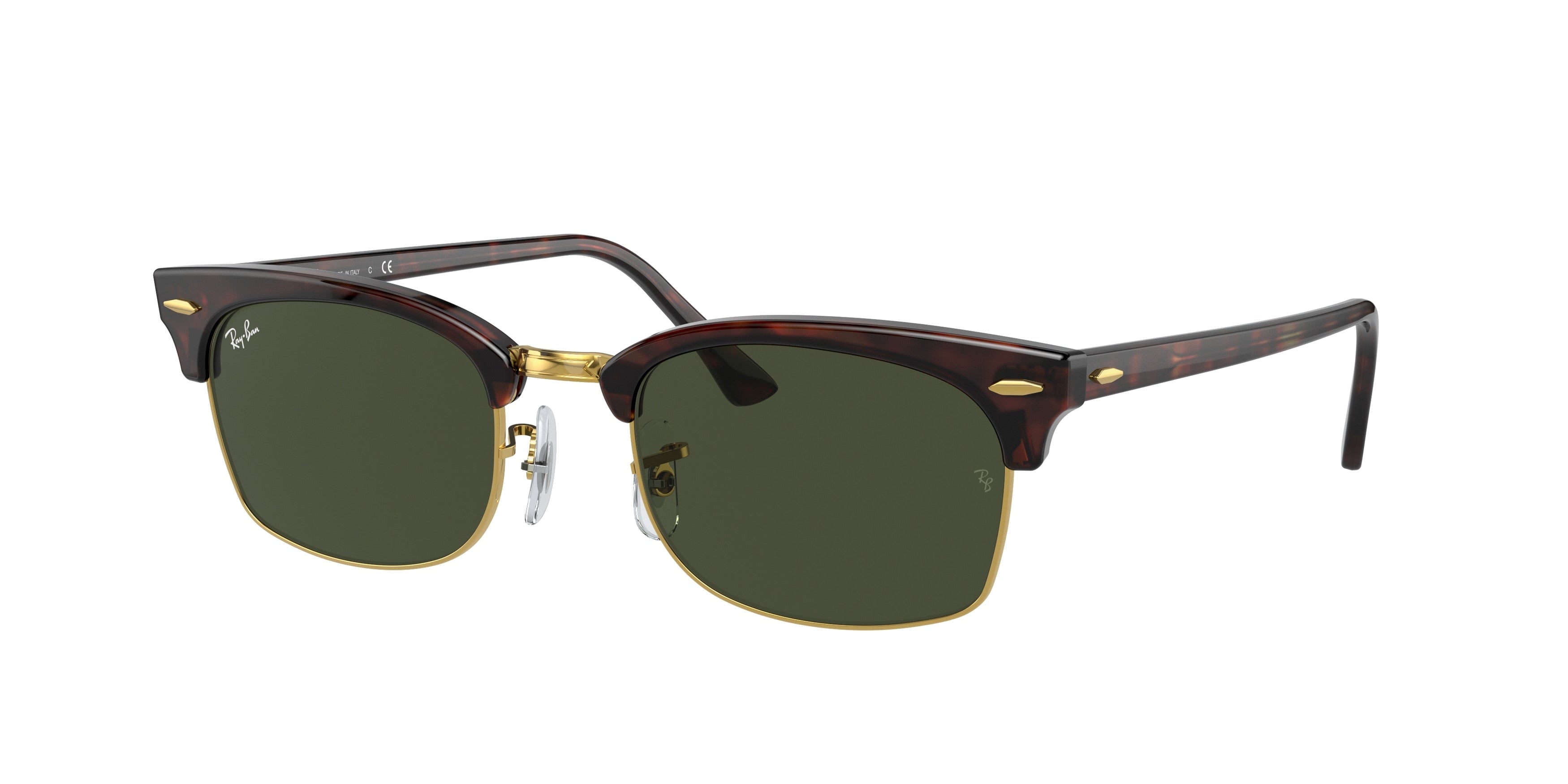 Ray-Ban CLUBMASTER SQUARE RB3916 Rectangle Sunglasses  130431-Tortoise 52-145-21 - Color Map Tortoise