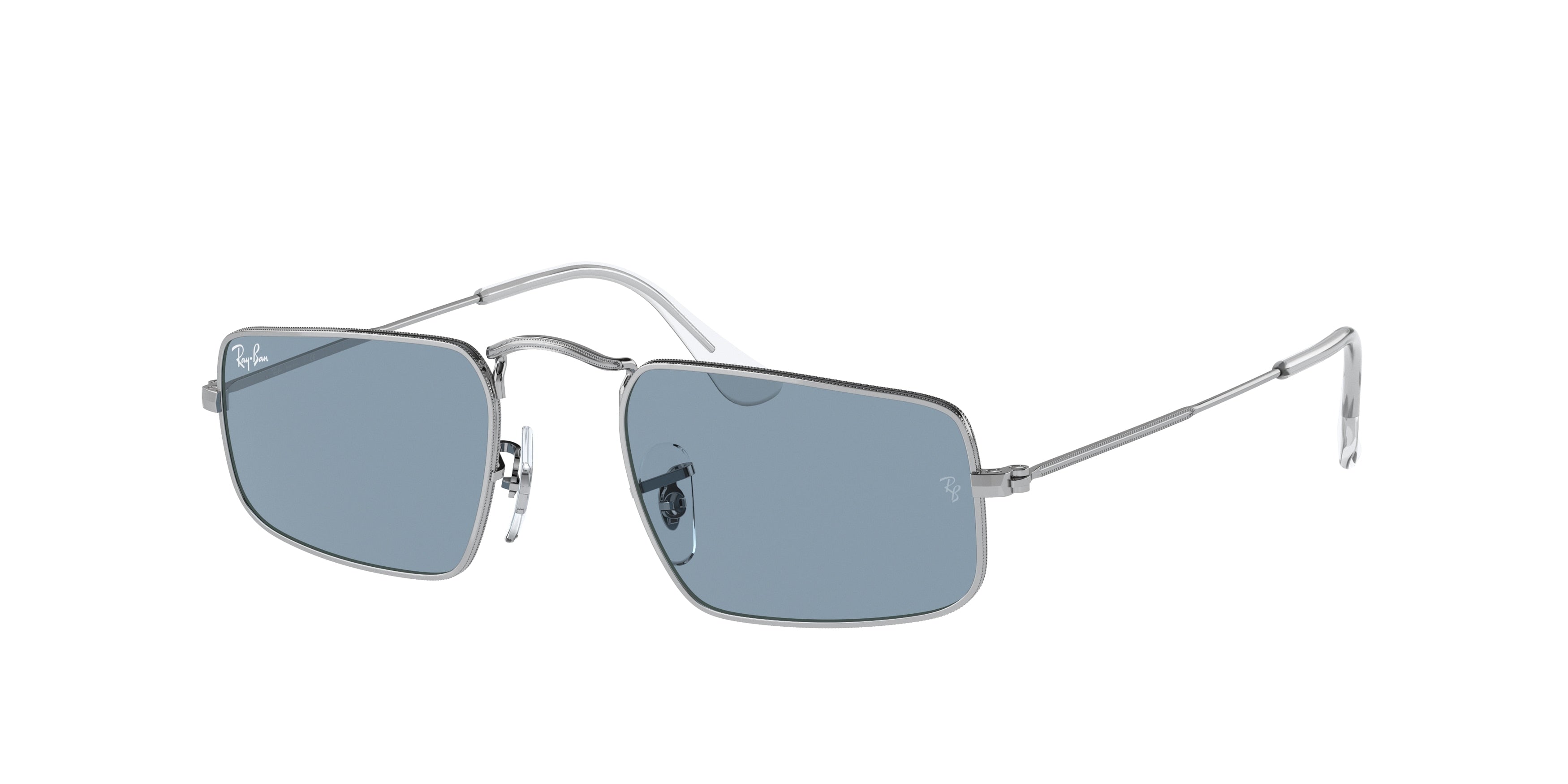 Ray-Ban JULIE RB3957 Rectangle Sunglasses  003/56-Silver 49-145-20 - Color Map Silver