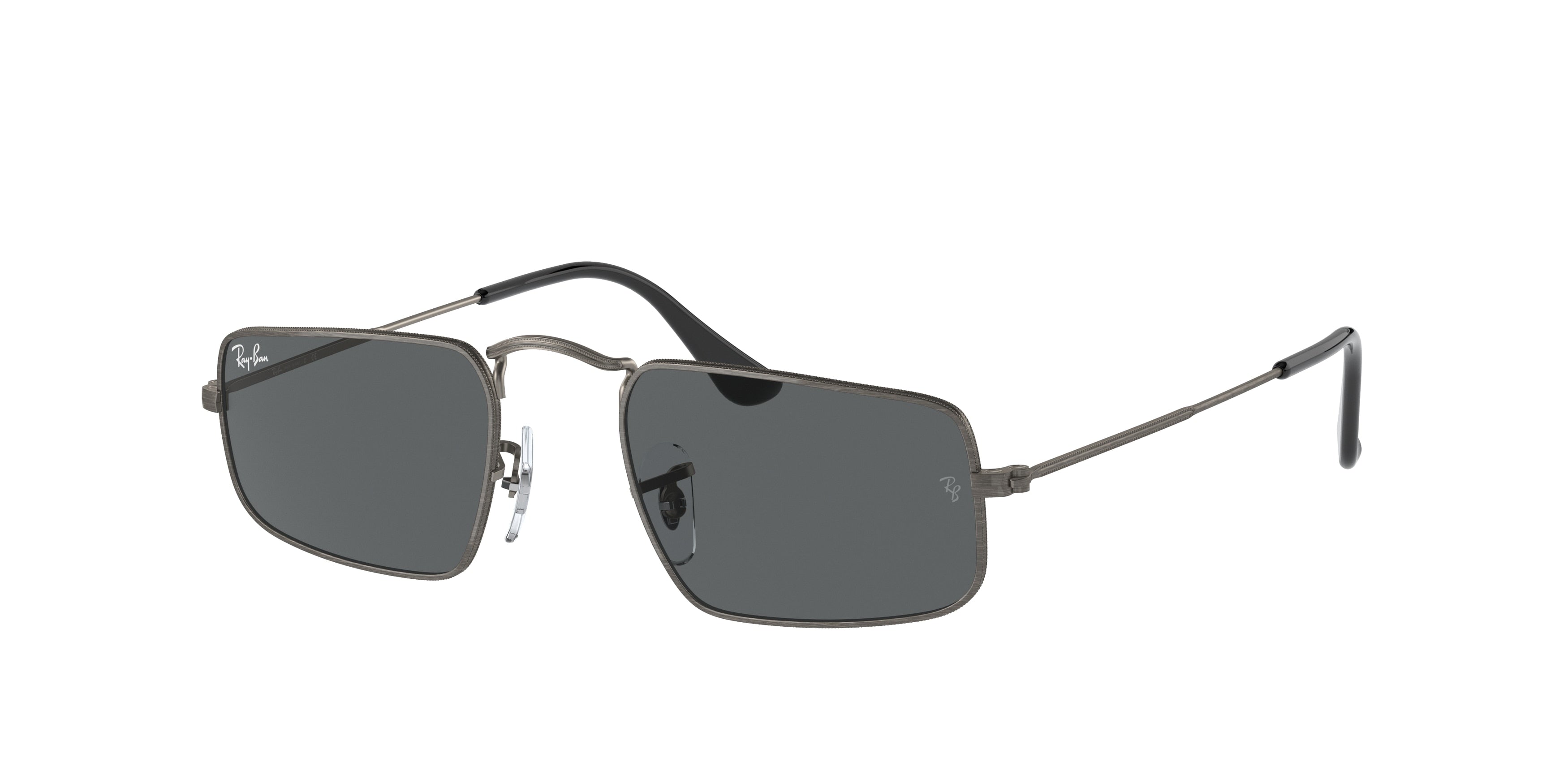 Ray-Ban JULIE RB3957 Rectangle Sunglasses  9229B1-Gunmetal 49-145-20 - Color Map Grey