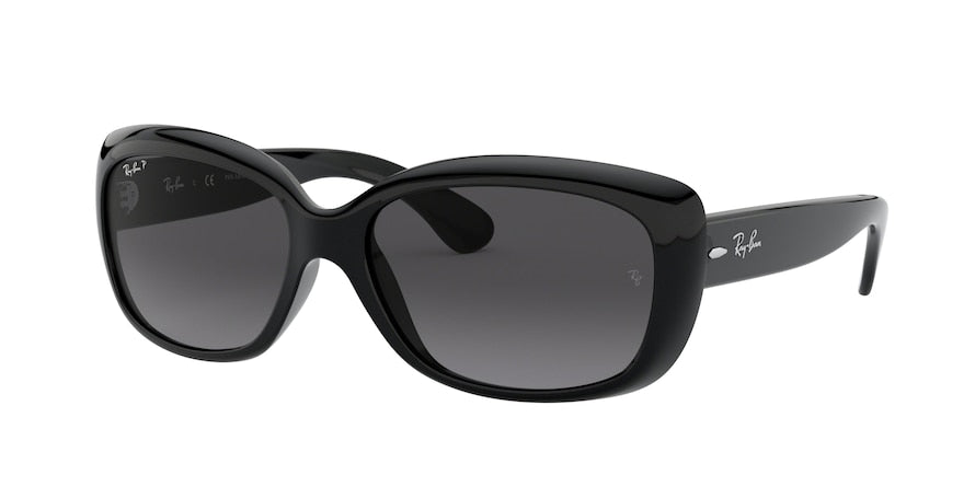 Ray-Ban JACKIE OHH RB4101F Butterfly Sunglasses  601/T3-SHINY BLACK 58-16-135 - Color Map havana
