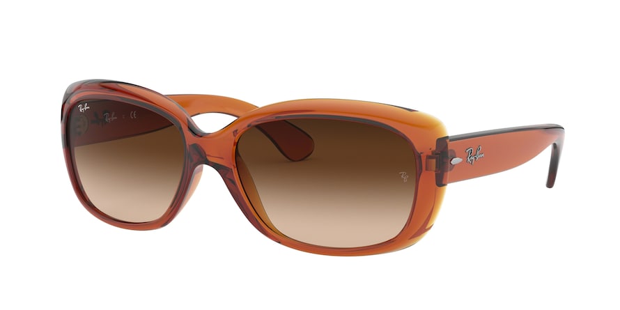 Ray-Ban JACKIE OHH RB4101F Butterfly Sunglasses  717/13-LIGHT BROWN 58-16-135 - Color Map brown