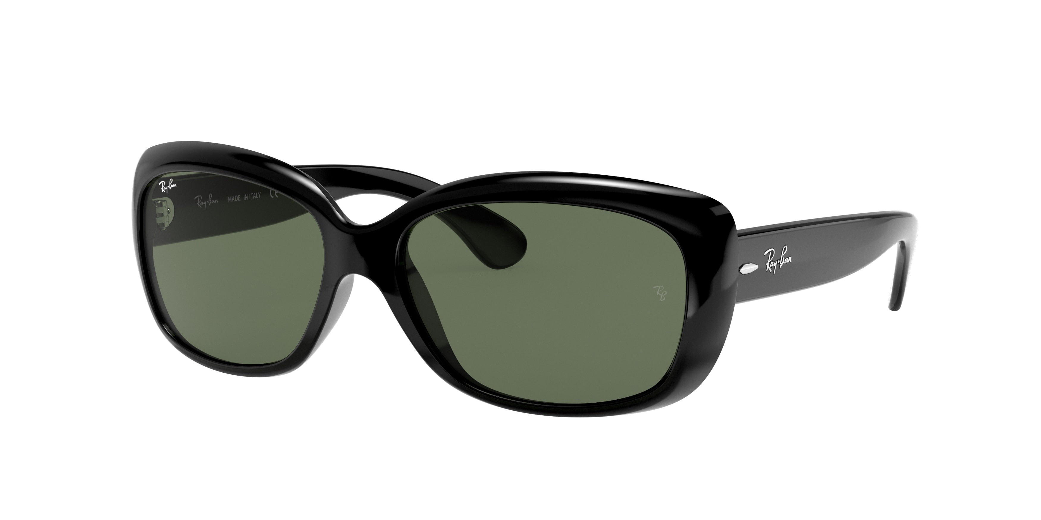 Ray-Ban JACKIE OHH RB4101 Butterfly Sunglasses  601-Black 57-135-17 - Color Map Black