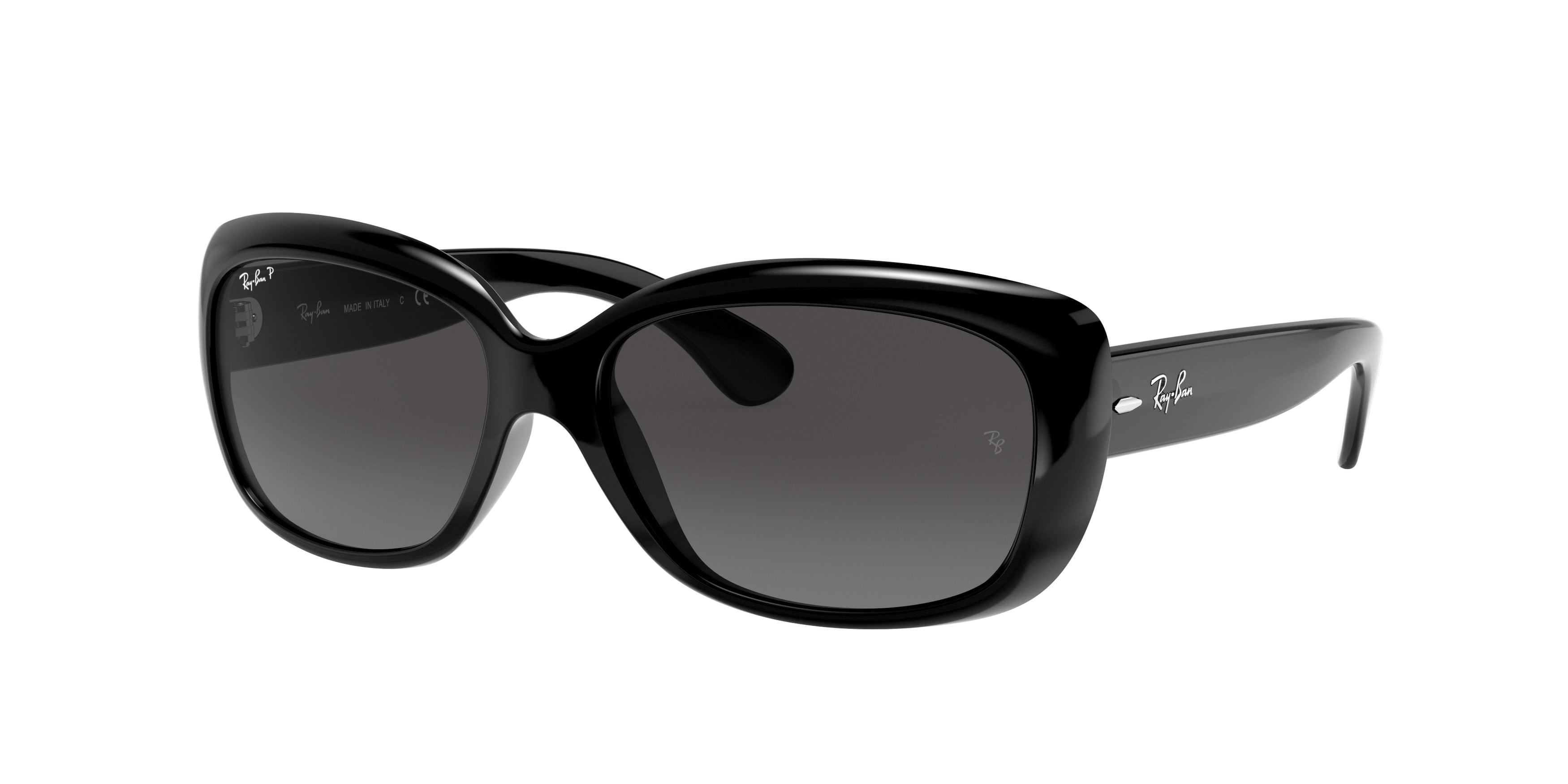 Ray-Ban JACKIE OHH RB4101 Butterfly Sunglasses  601/T3-Black 57-135-17 - Color Map Black