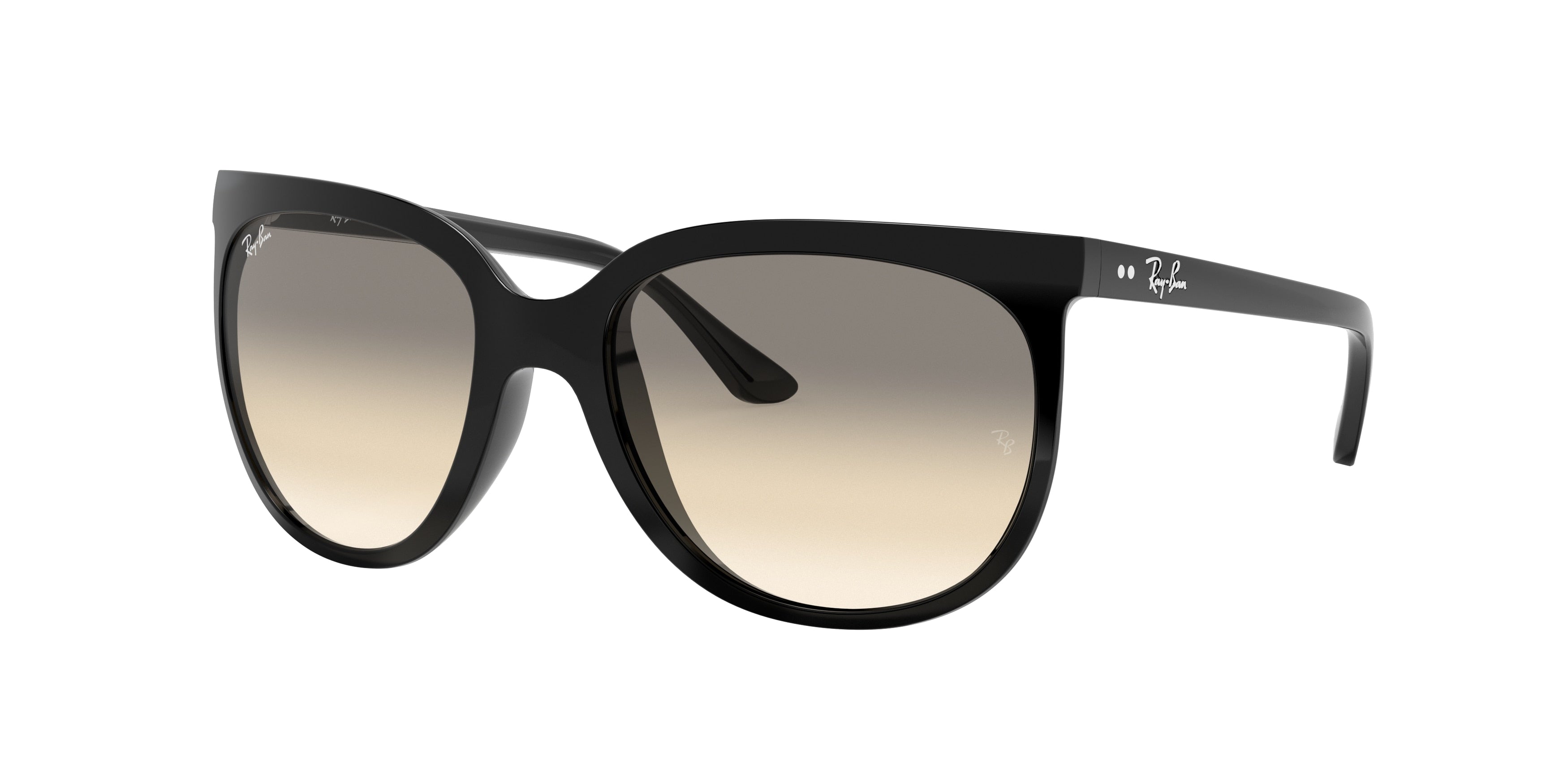 Ray-Ban CATS 1000 RB4126 Butterfly Sunglasses  601/32-Black 55-140-19 - Color Map Black