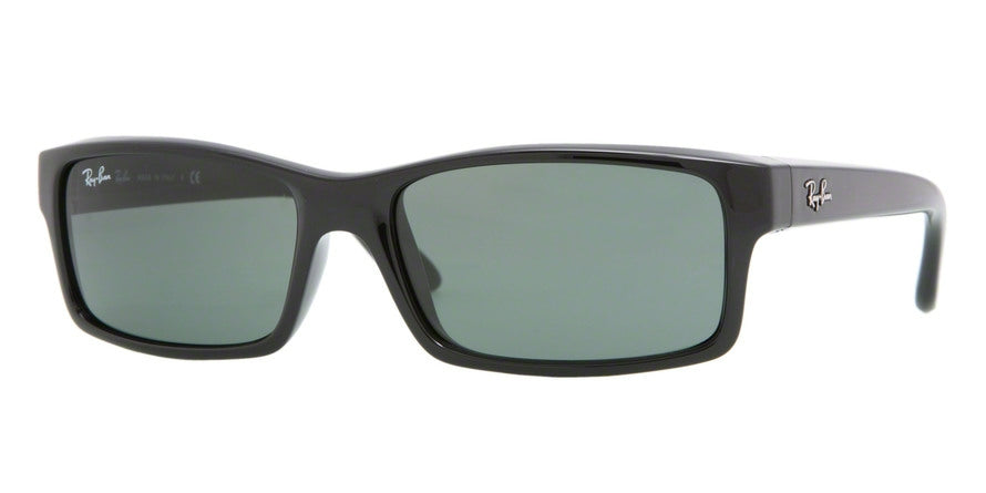 Ray-Ban RB4151 Rectangle Sunglasses  601-BLACK 59-17-140 - Color Map black