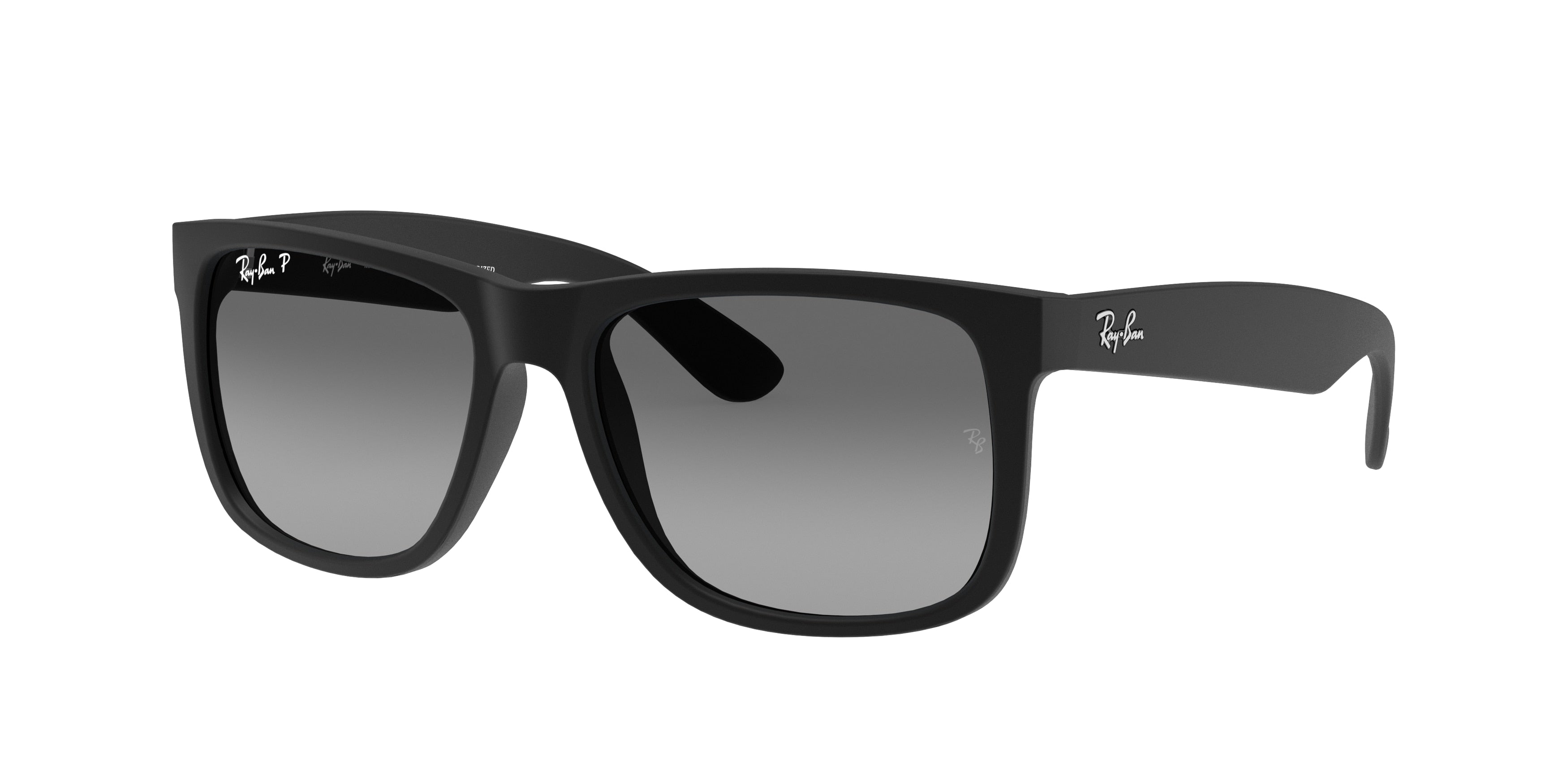 Ray-Ban JUSTIN RB4165F Square Sunglasses  622/T3-Black 55-140-17 - Color Map Black