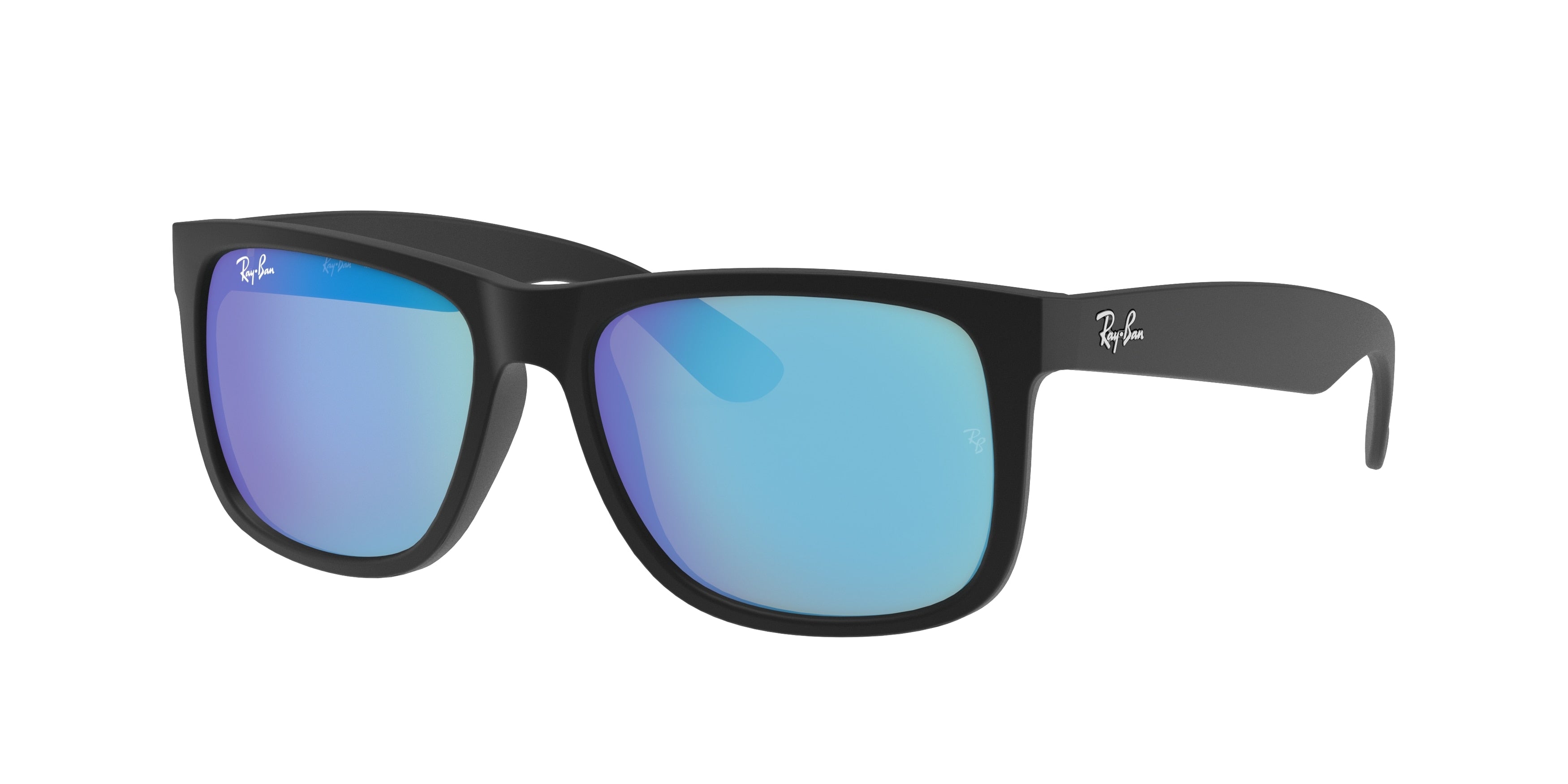 Ray-Ban JUSTIN RB4165 Square Sunglasses  622/55-Black 53-145-16 - Color Map Black