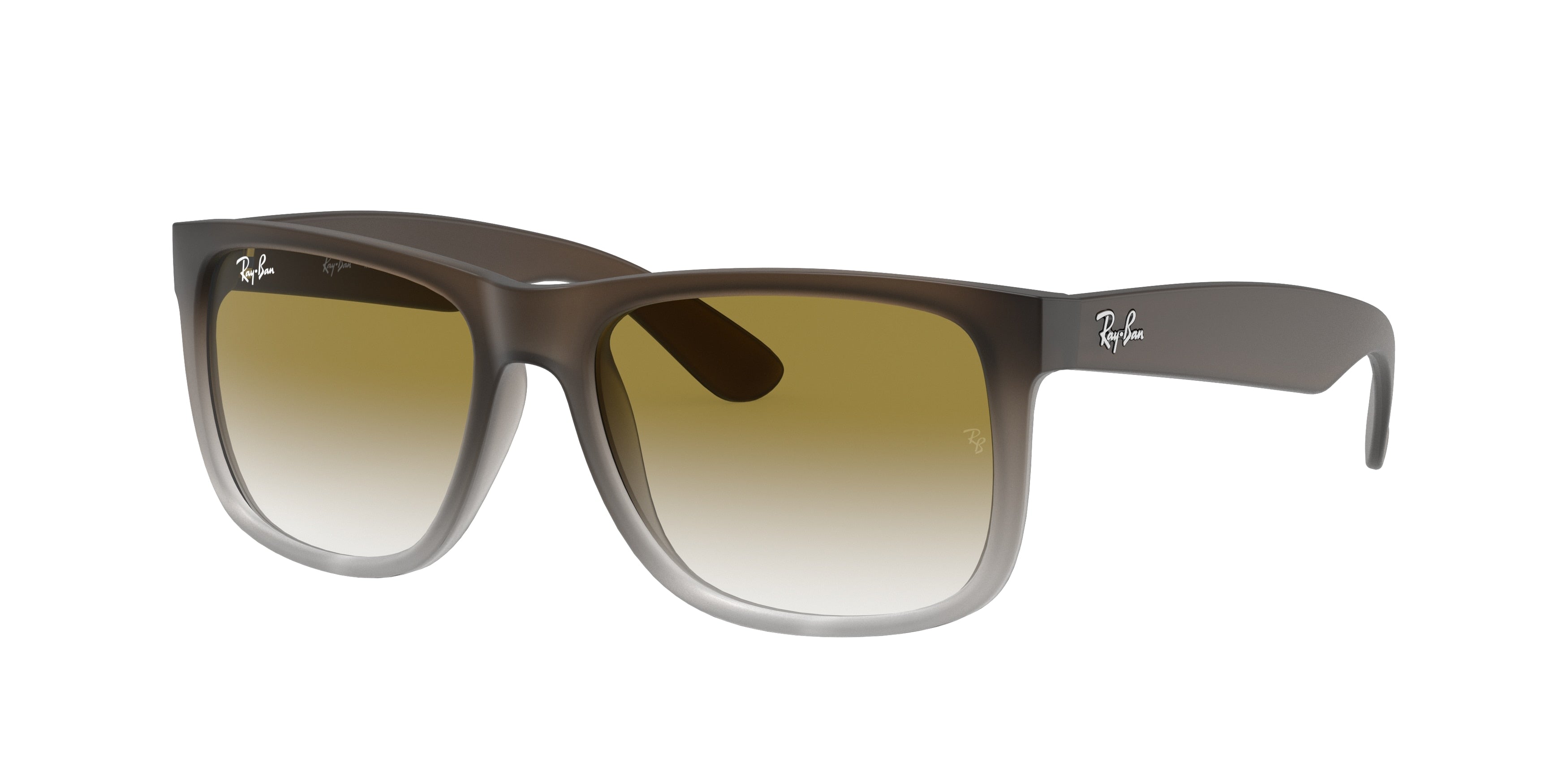 Ray-Ban JUSTIN RB4165 Square Sunglasses  854/7Z-Brown 53-145-16 - Color Map Brown