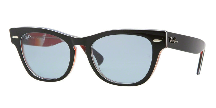 Ray-Ban LARAMIE RB4169 Square Sunglasses  107862-TOP BLACK ON BLUE 53-18-140 - Color Map black