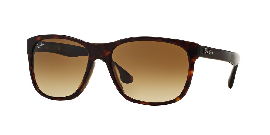 Ray-Ban RB4181F Square Sunglasses  902/51-TORTOISE 57-16-145 - Color Map havana