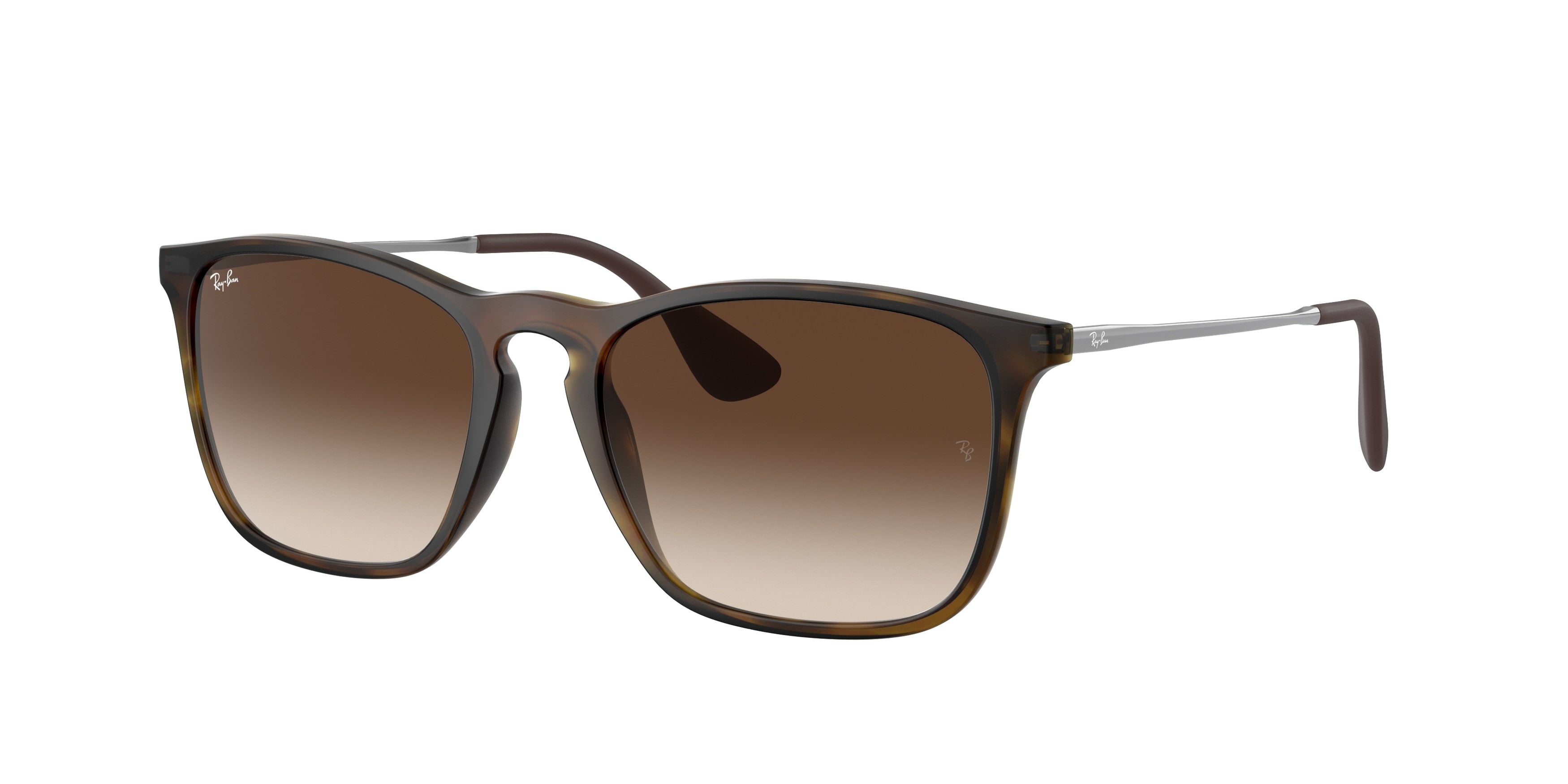 Ray-Ban CHRIS RB4187 Square Sunglasses  856/13-Havana 53-145-18 - Color Map Tortoise