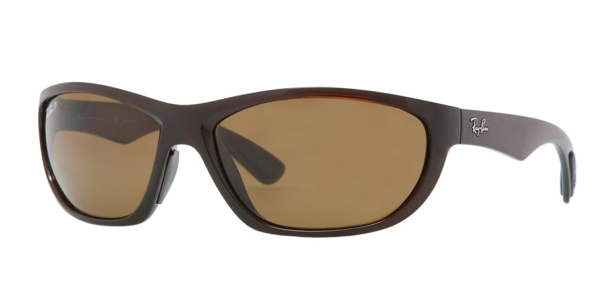 Ray-Ban N/A RB4188 Irregular Sunglasses  600783-SHINY BROWN 63-17-135 - Color Map brown