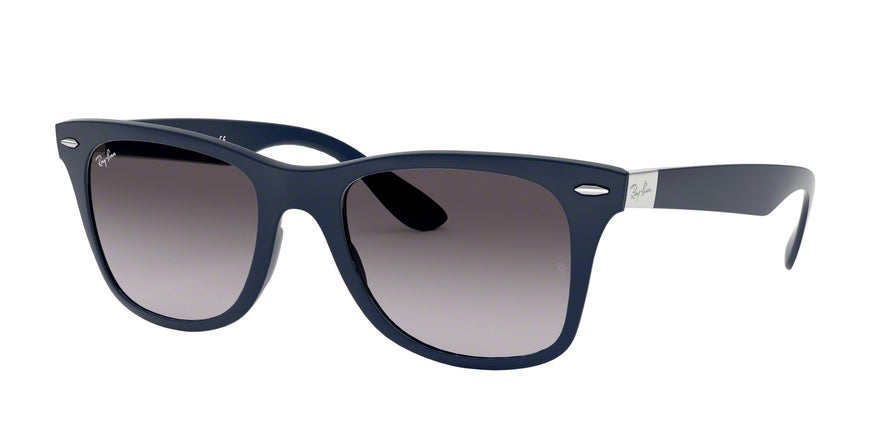 Ray-Ban WAYFARER LITEFORCE RB4195F Square Sunglasses  63318G-MATTE DARK BLUE 52-20-150 - Color Map blue