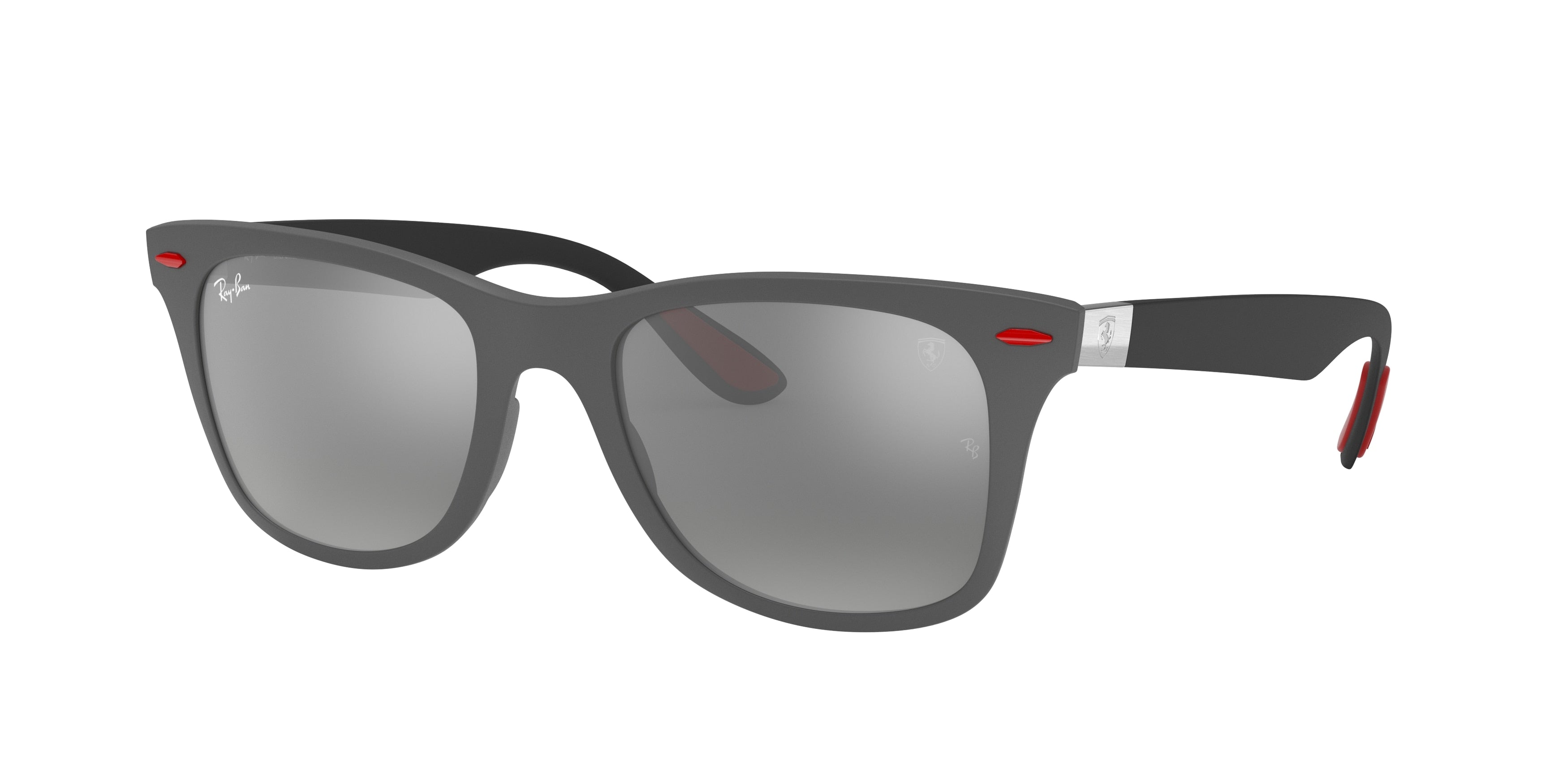 Ray-Ban SCUDERIA FERRARI COLLECTION RB4195M Square Sunglasses  F6056G-Grey 52-150-20 - Color Map Grey