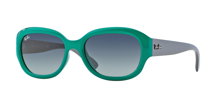 Ray-Ban RB4198 RB4198 Square Sunglasses  604771-GREEN 55-18-140 - Color Map green