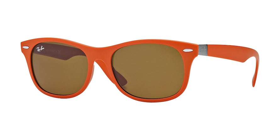 Ray-Ban RB4207 Square Sunglasses  609773-MATTE ORANGE 52-17-145 - Color Map orange