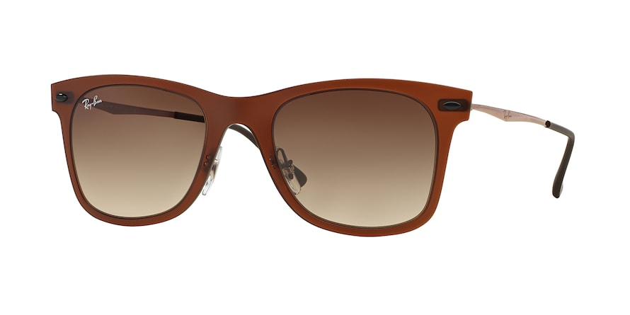 Ray-Ban RB4210 Square Sunglasses  612213-MATTE DARK BROWN 50-22-140 - Color Map brown