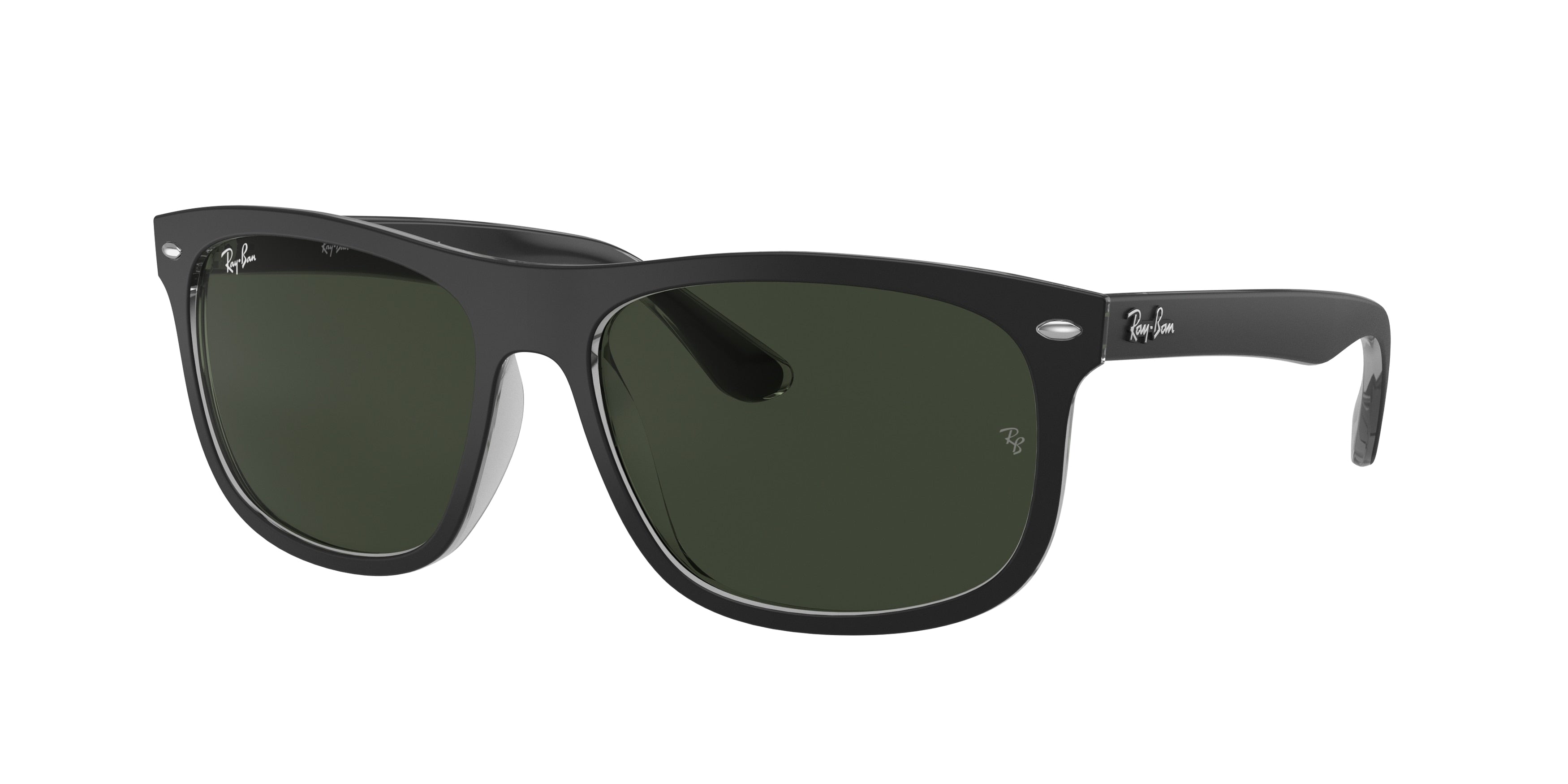 Ray-Ban RB4226 Square Sunglasses  605271-Black On Transparent 56-145-16 - Color Map Black