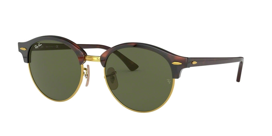 Ray-Ban CLUBROUND RB4246F Round Sunglasses  990-RED HAVANA 53-19-145 - Color Map havana