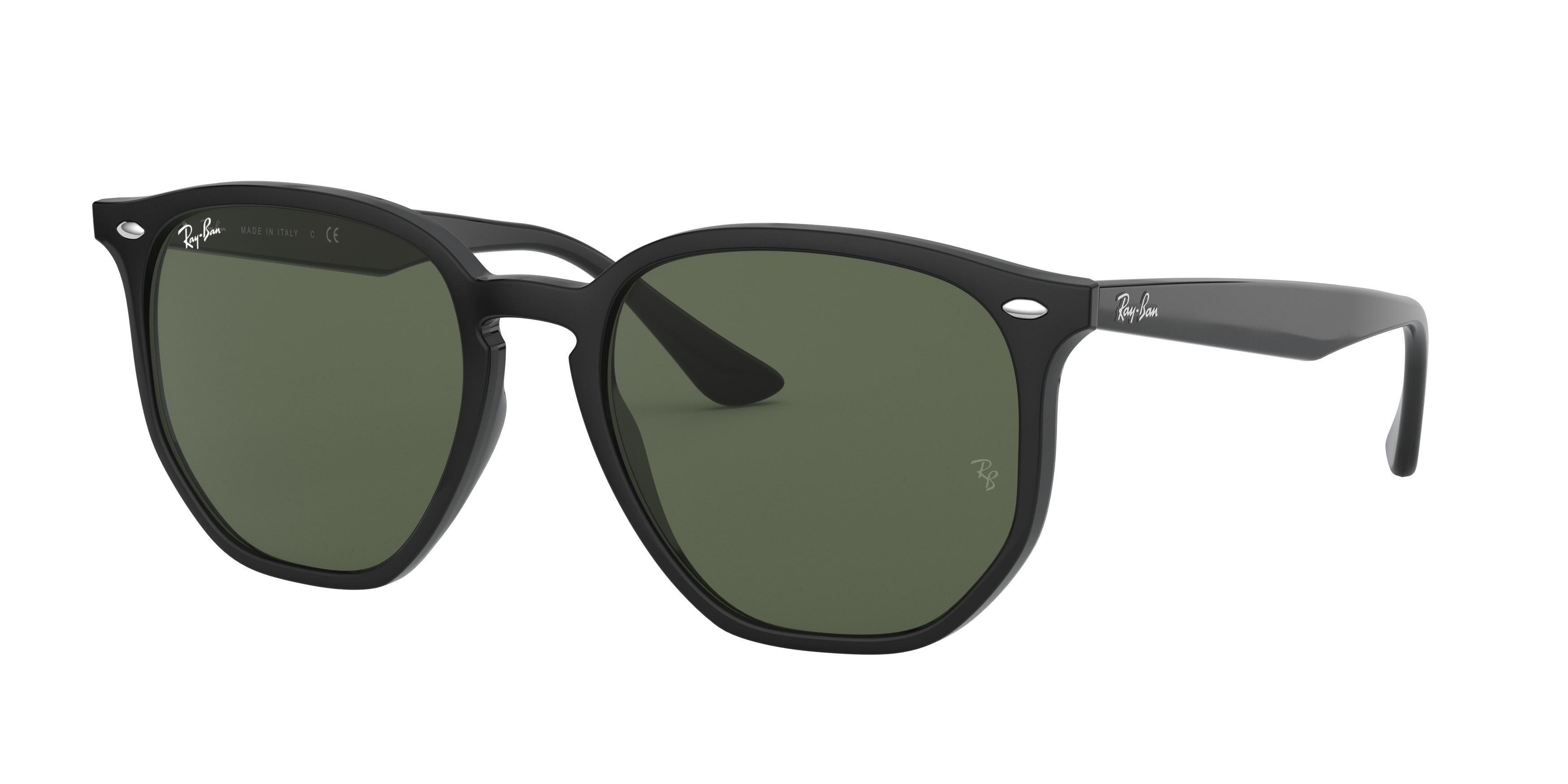 Ray-Ban RB4306F Irregular Sunglasses  601/71-Black 54-150-19 - Color Map Black